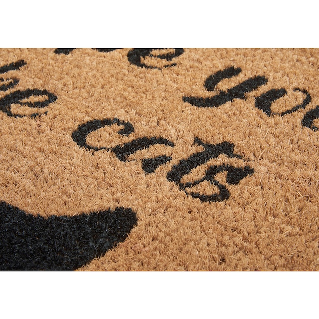 HANSE Home Fußmatte »Mix Mats Kokos Cat Fan«, rechteckig, Kokos,  Schmutzfangmatte, Outdoor, Rutschfest, Innen, Kokosmatte, Flur | BAUR