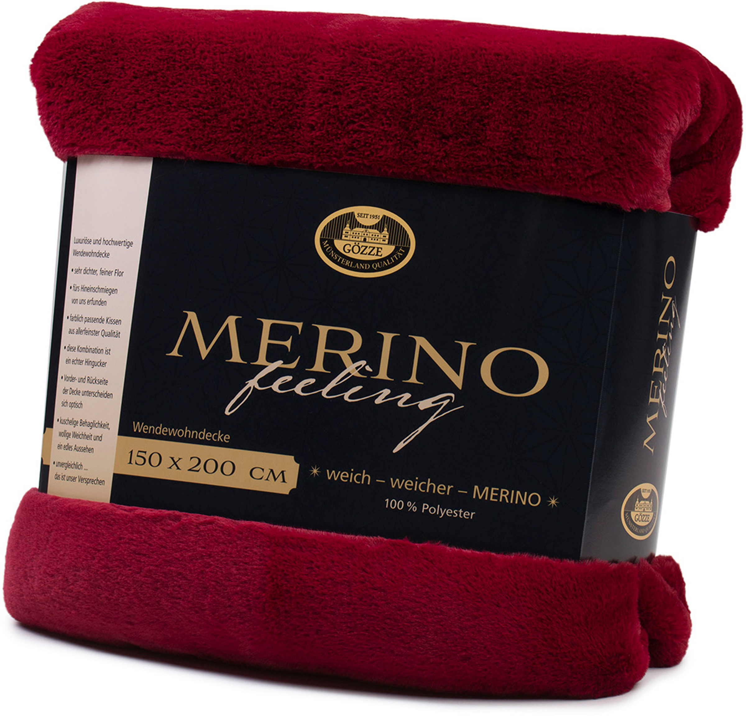 Thumbnail - Gözze Wohndecke "Merino Wendewohndecke" kuschelig weich