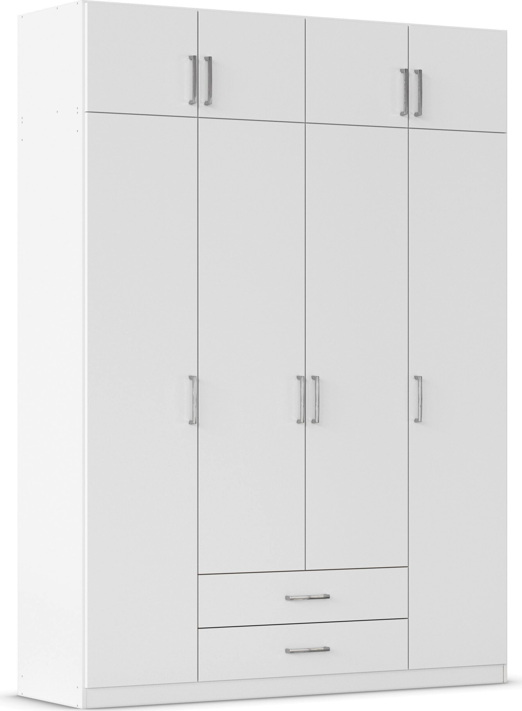 rauch 1100000002199 "Schrank Garderobe Wäscheschrank GAMMA in 4 Breiten 91-226 cm" 3 verschiedene Ausstattungen BASIC/CLASSIC/PREMIUM (inkl. SOFT-CLOSE), mit Schubladen und Schrankaufsatz, schlichtes Design MADE IN GERMANY