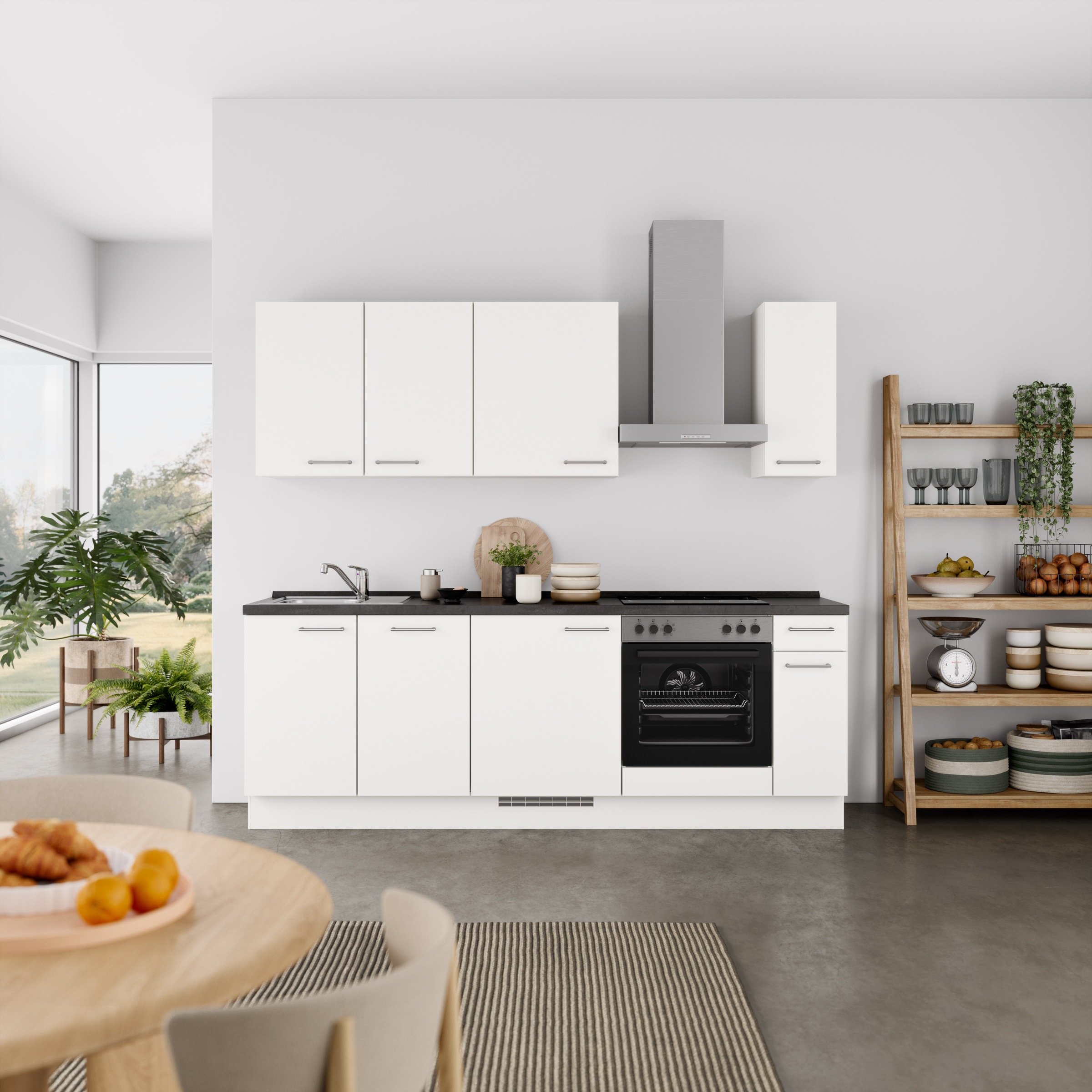 nobilia Küchenzeile ""Laser I", Ausrichtung wählbar, Breite 240 cm" vormont günstig online kaufen