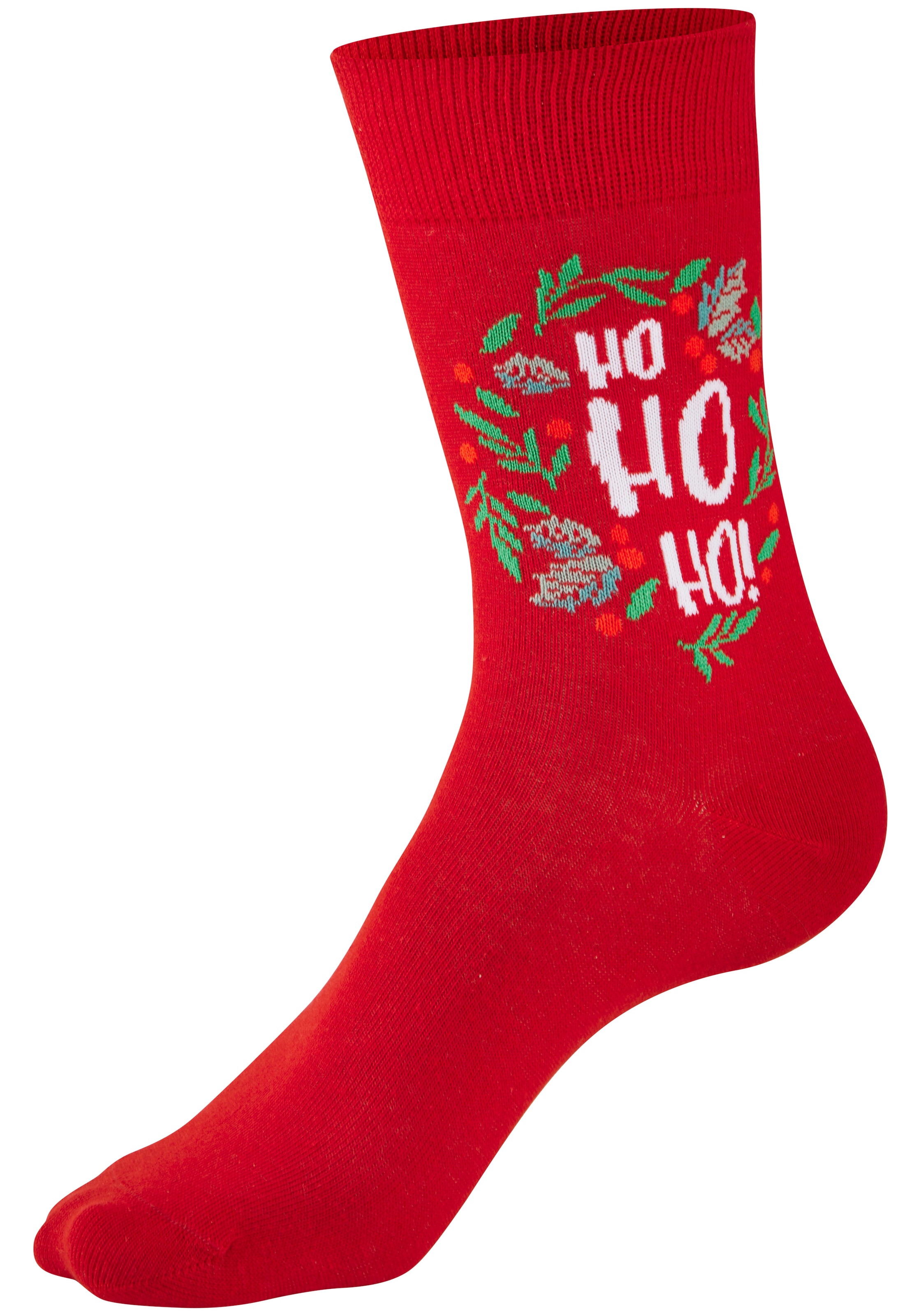 H.I.S Freizeitsocken »Damen Weihnachtssocken« Packung, 3 Paar tlg. mit lustigen Motiven