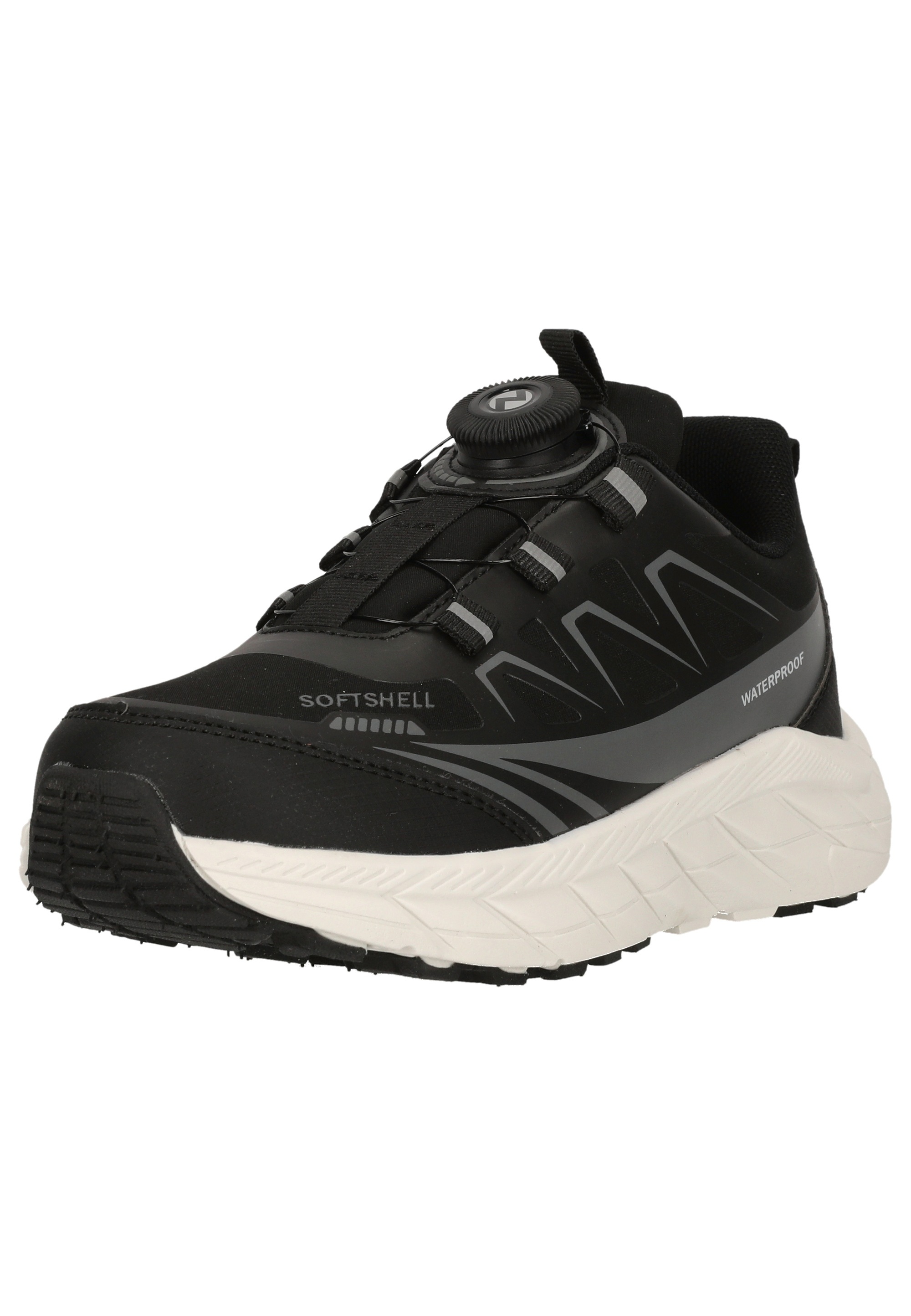 Sneaker ZIGZAG "Nuovo", Kinder, Gr. 29, schwarz, weiß, Kunstfaser, Polyurethane, Schuhe Sneaker, wasserdicht und atmungsaktiv