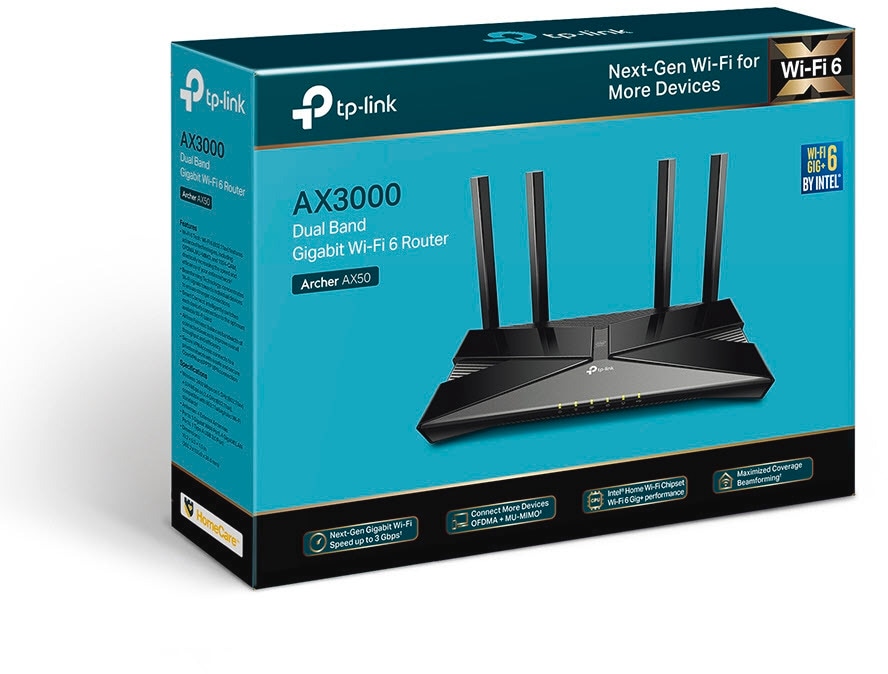 TP-Link WLAN-Router »Archer AX50 AX3000 Wi-Fi 6 WLAN Router«