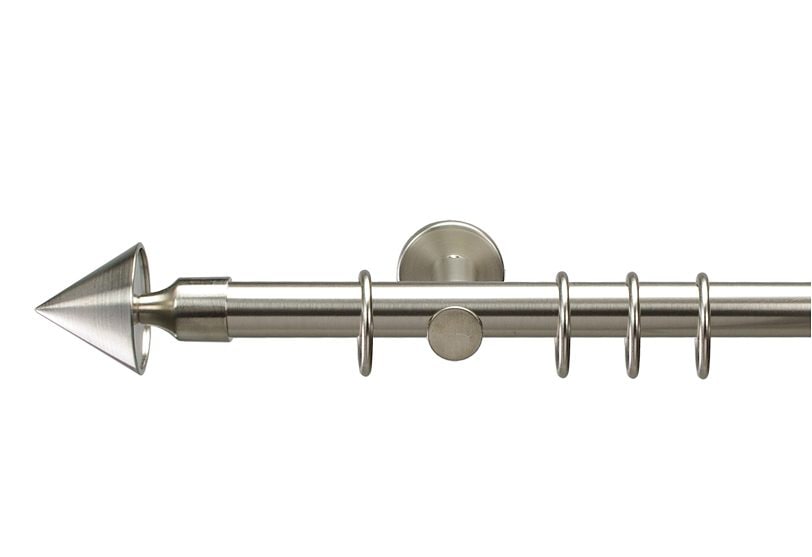 Liedeco Gardinenstange "Kegel" Ø 20 mm 1 läufig-läufig Fixmaß günstig online kaufen