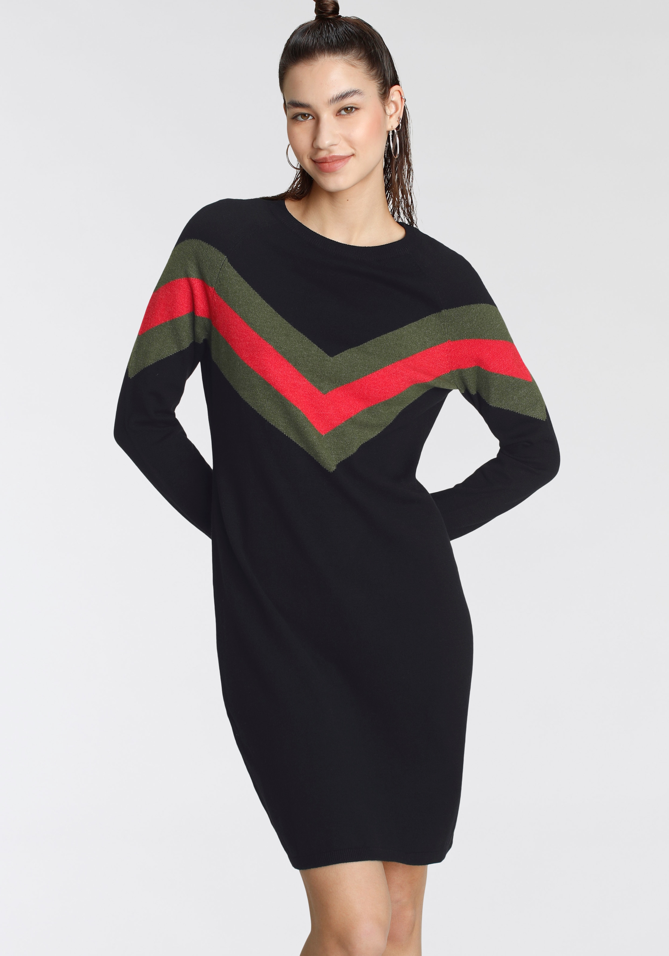 Tamaris Strickkleid, mit Streifen-Muster online kaufen | BAUR