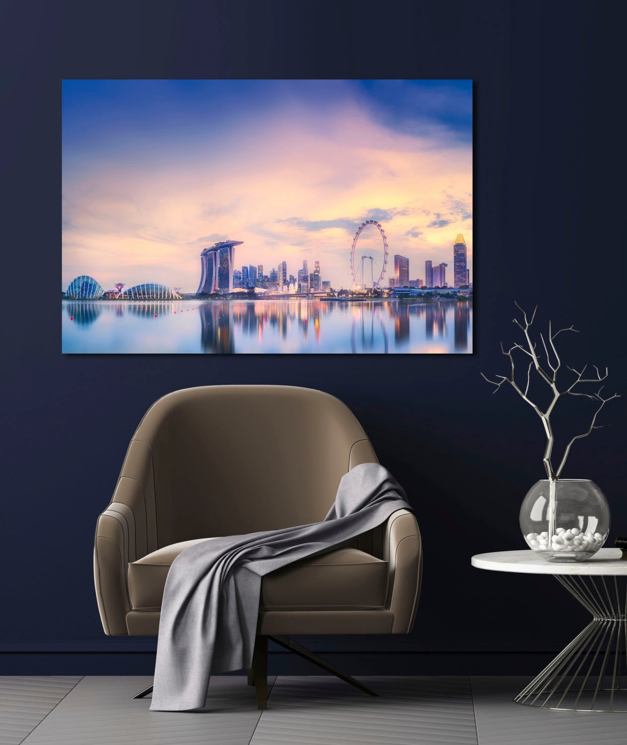 queence Acrylglasbild "Skyline" Elemente der Architektur  Gebäude  Skyline günstig online kaufen