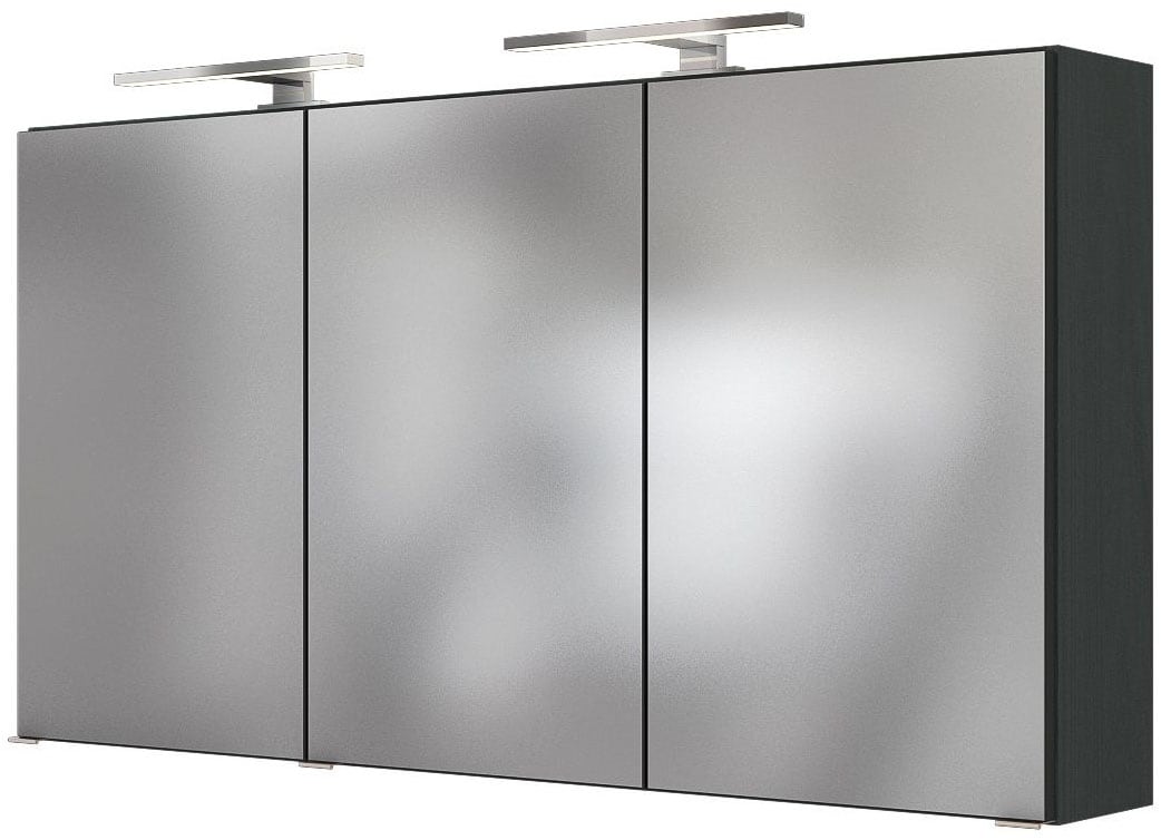 welltime Spiegelschrank "Baabe", 120 cm breit, inkl. Beleuchtung, Schalter und Steckdose