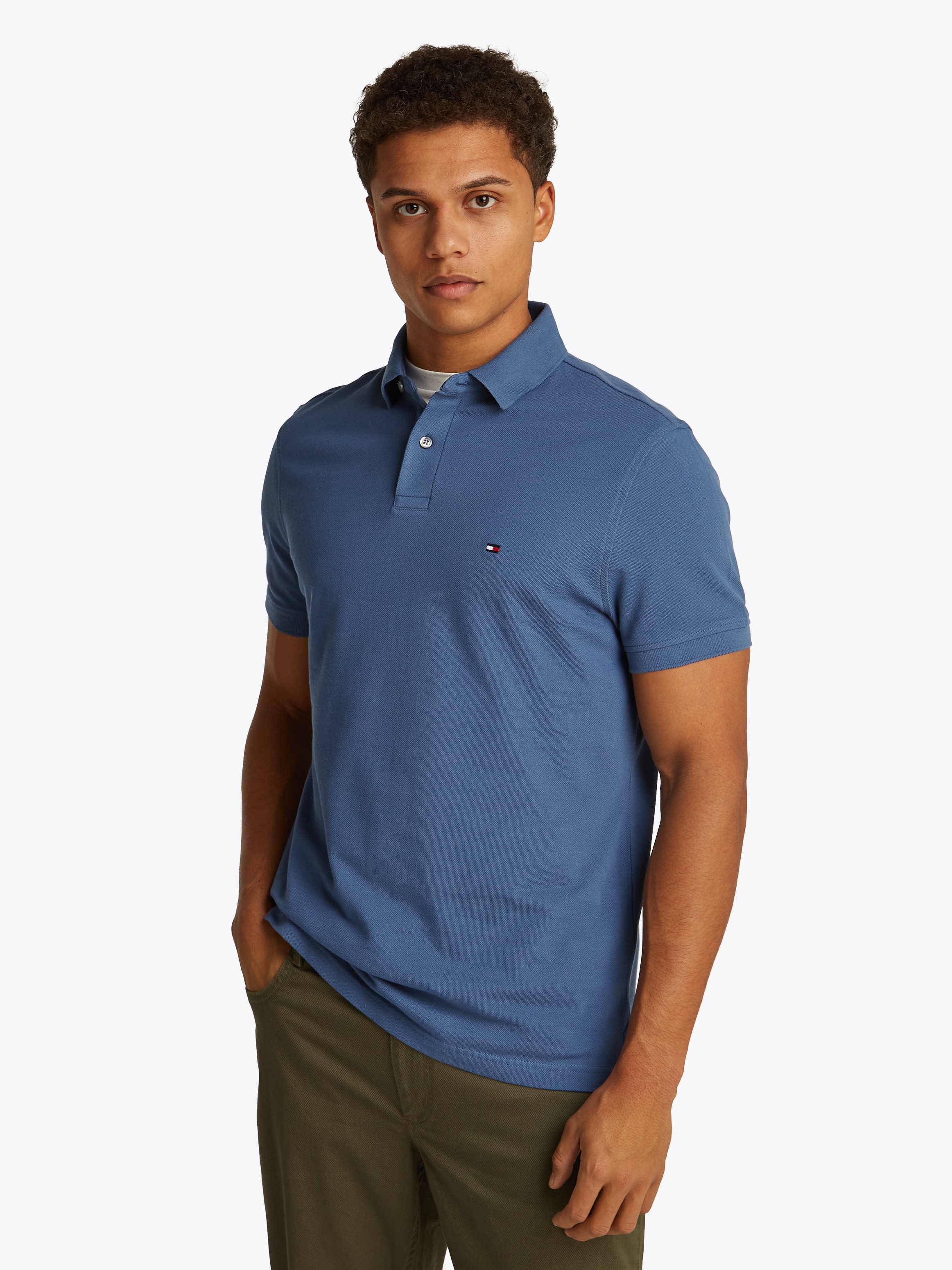 Tommy Hilfiger Poloshirt »1985 REGULAR POLO«, mit Tommy Hilfiger Kontraststreifen innen am Kragen