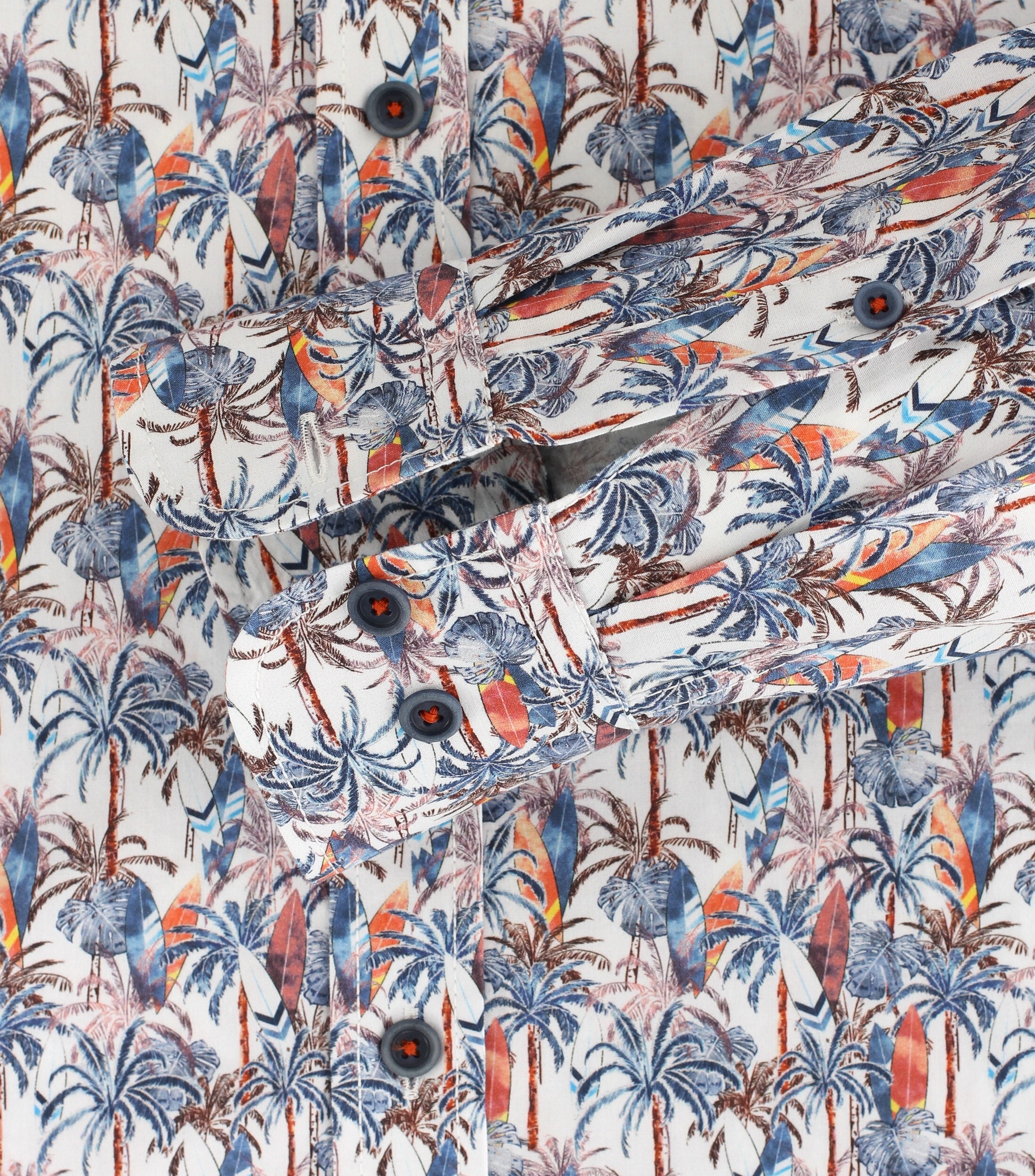 CASAMODA Langarmhemd »CASAMODA Freizeithemd "Green"-Kollektion Print«