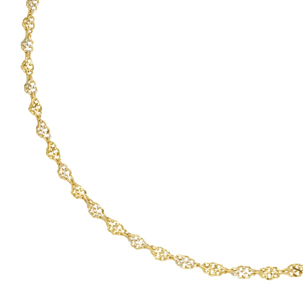 Luigi Merano Goldkette »Singapurkette bicolor, Gelbgold 375«