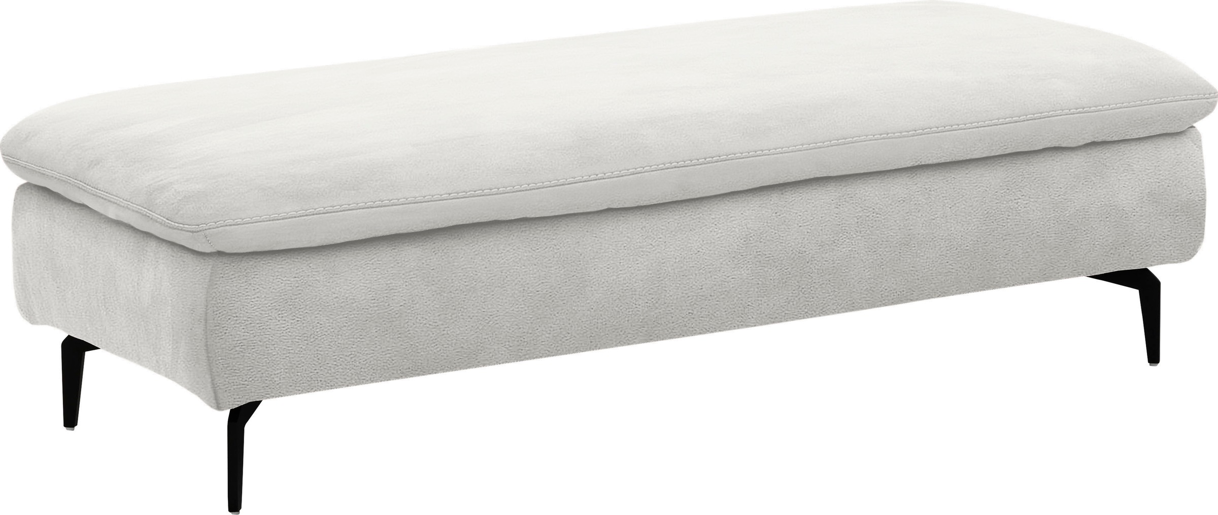 W.SCHILLIG Ecksofa »valentinoo, Designsofa, bequem, elegant und zeitlos, L-Form«, (Set), inklusive Hocker, mit Sitztiefenverstellung, Breite 299 cm