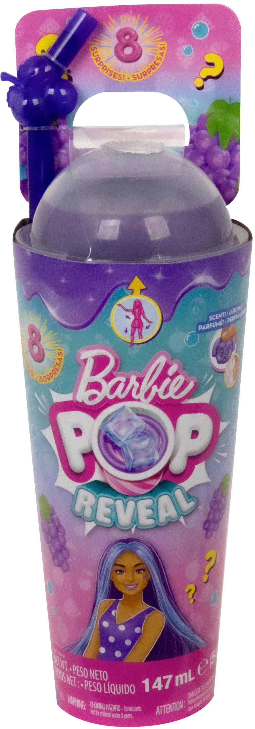 Barbie Anziehpuppe »Pop! Reveal, Fruit, Früchtepunschdesign«, mit Farbwechsel