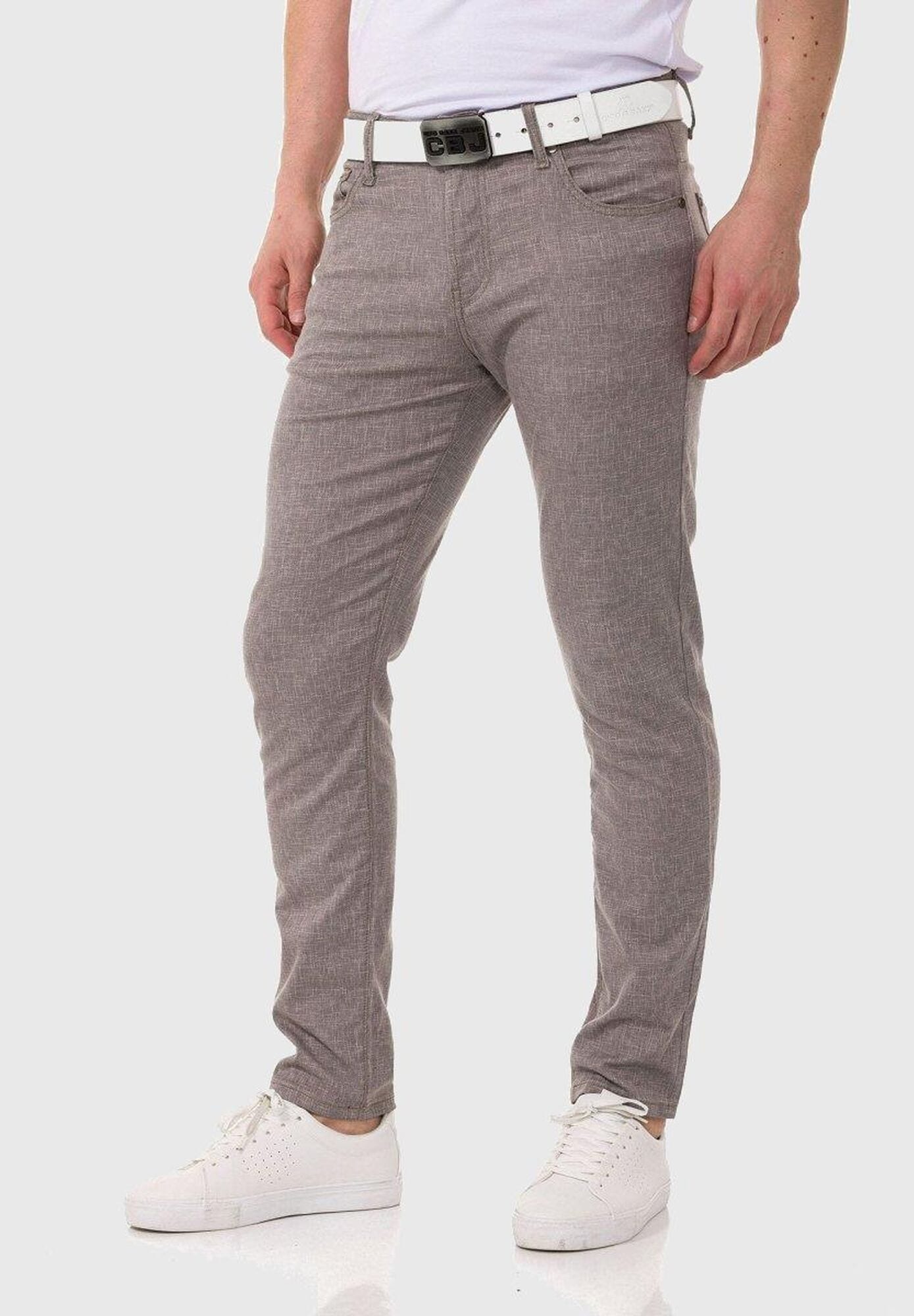 Cipo & Baxx Stoffhose »Cipo & Baxx Hose«  im unifarbenen Look