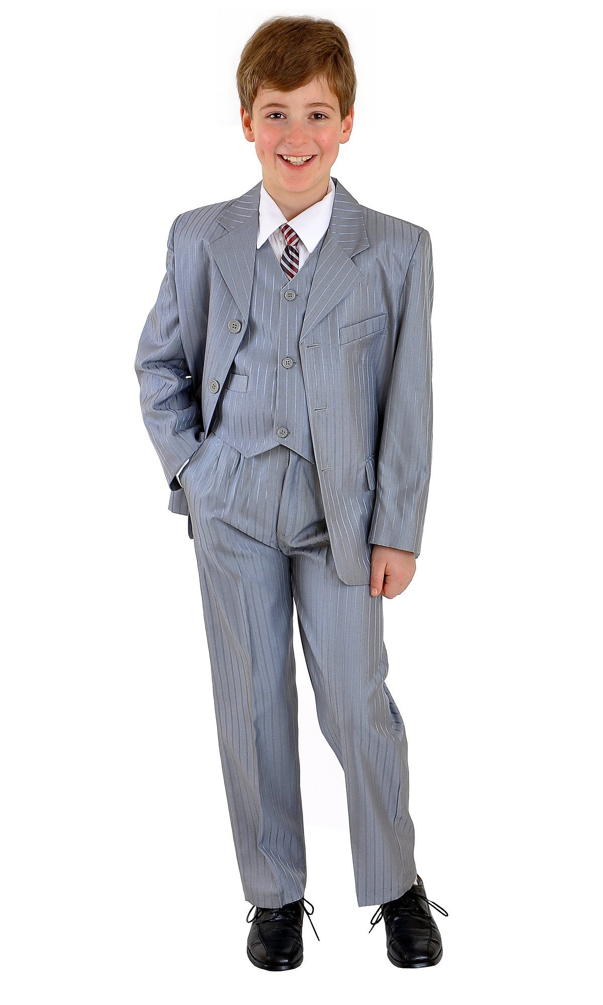 bedeutend Family Trends Anzug online BAUR »Kombination Hose Hemd Set Sakko Krawatte bestellen 5 | Teilig«, Weste