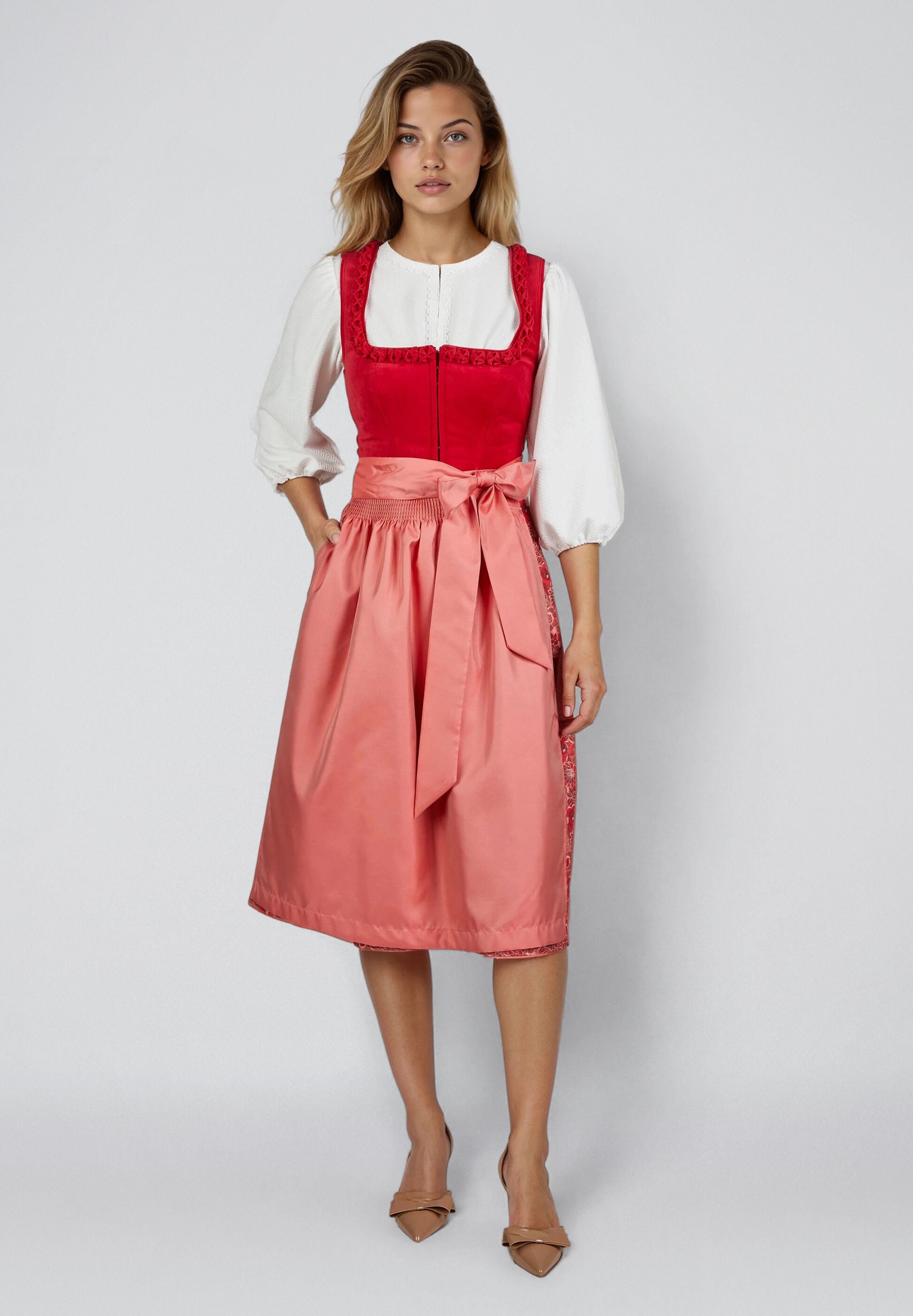 Spieth & Wensky Dirndl »Gloria« feines Samtoberteil