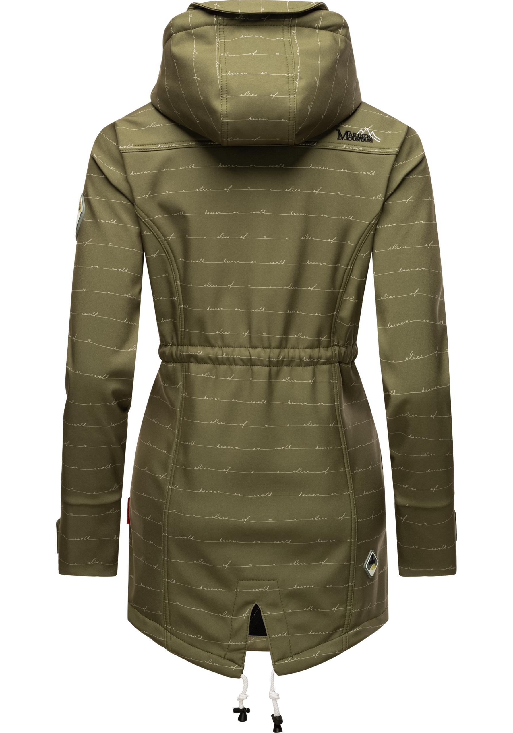 Marikoo Funktionsmantel »Zimtzicke«, Wasserdichter Softshell Parka mit Kapuze