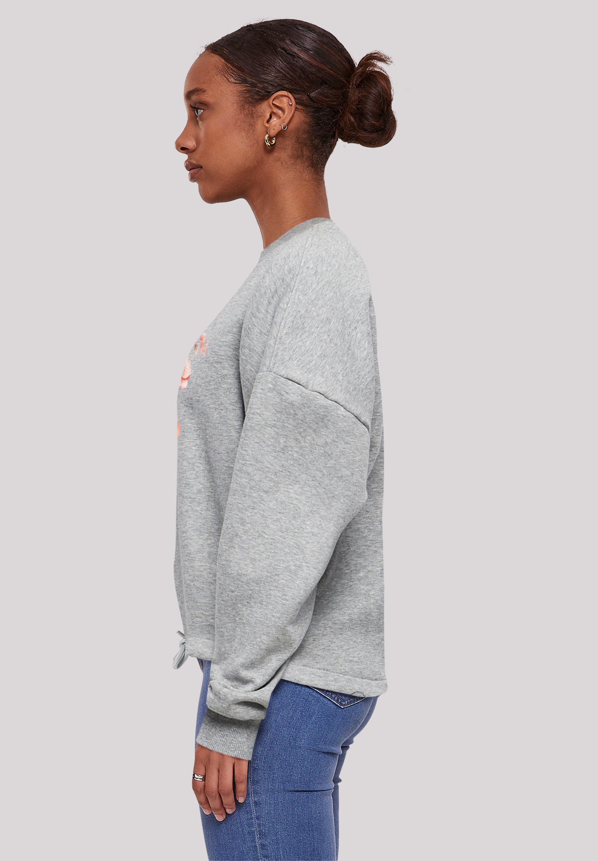 F4NT4STIC Sweatshirt »Rosa Blumenzweig 3D«, Premium Qualität