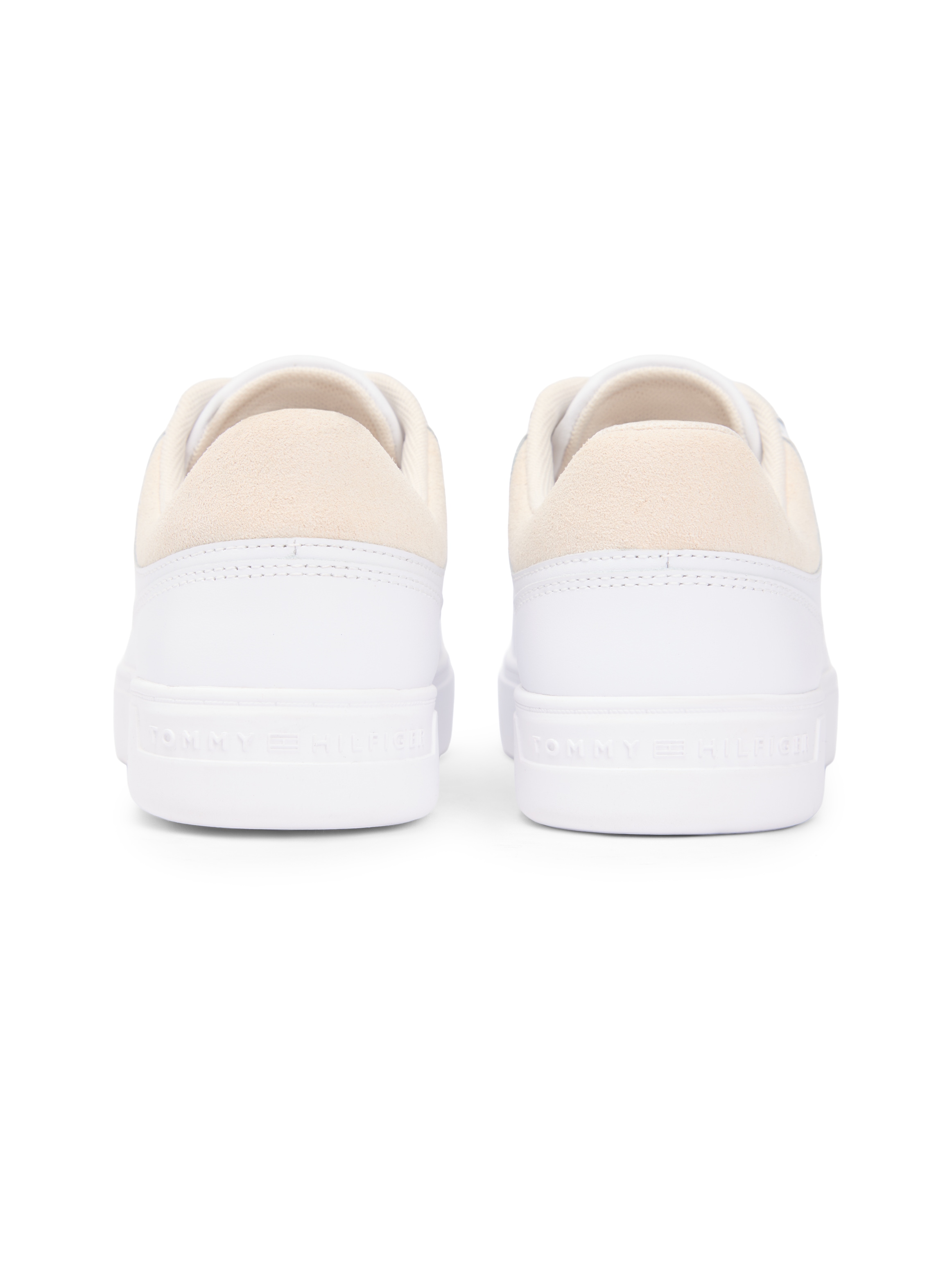 Tommy Hilfiger Plateausneaker »CASUAL CUPSOLE SNEAKER«  , Freizeitschuh, Halbschuh, Schnürschuh, Kontrastbesatz an der Ferse