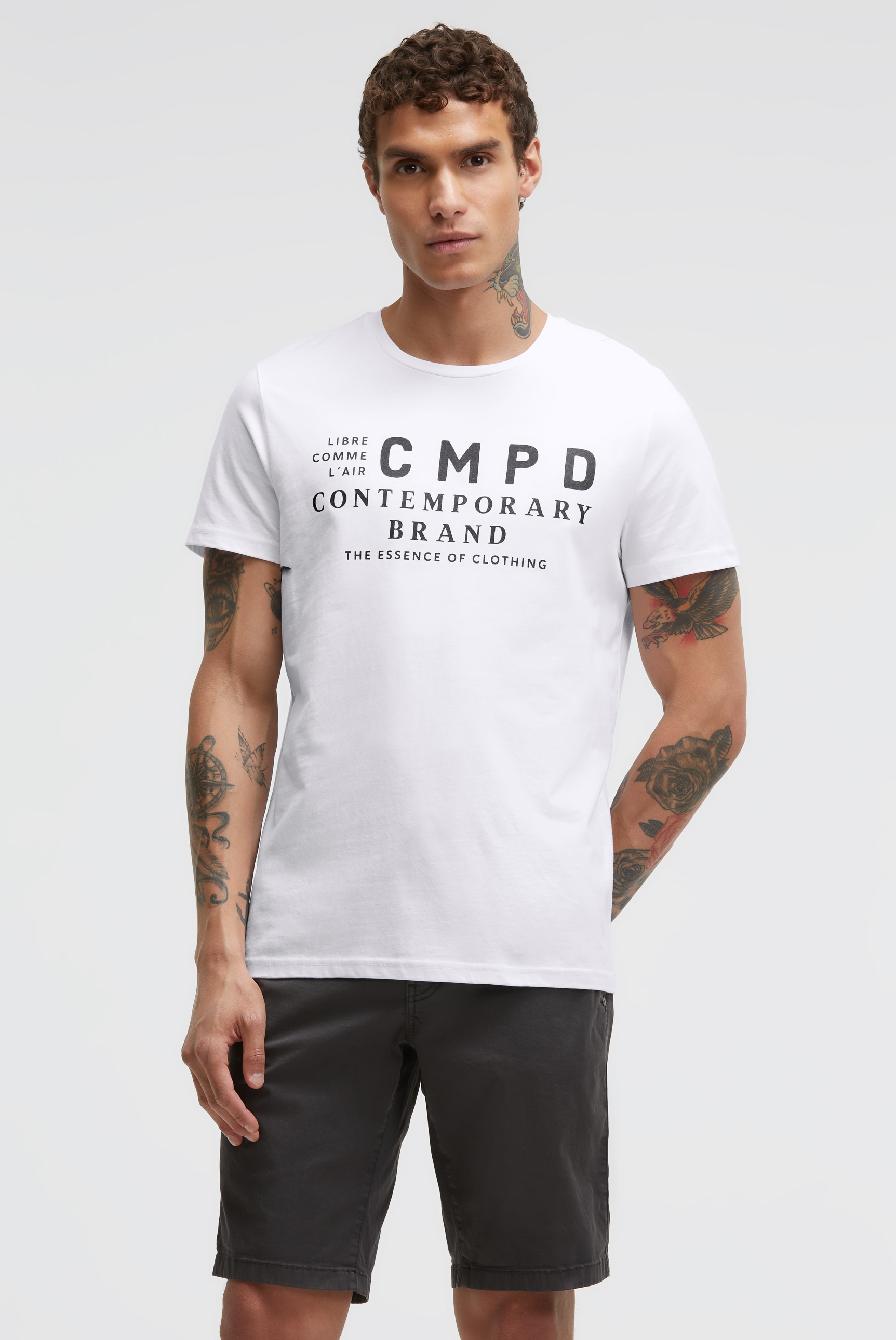 CMPD Rundhalsshirt aus Baumwolle günstig online kaufen