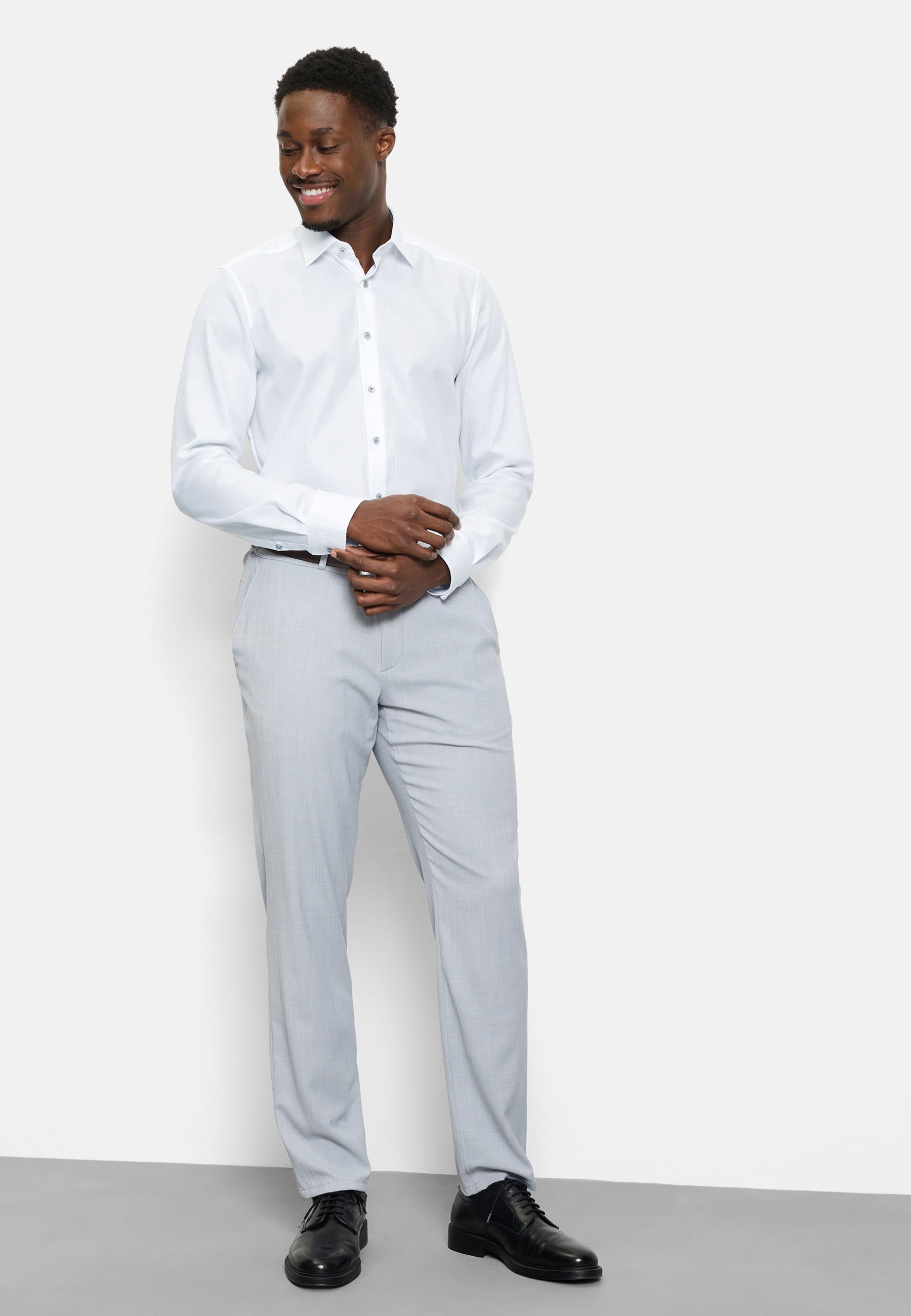 Olymp Level Five Shirt Slim Fit White 42 5