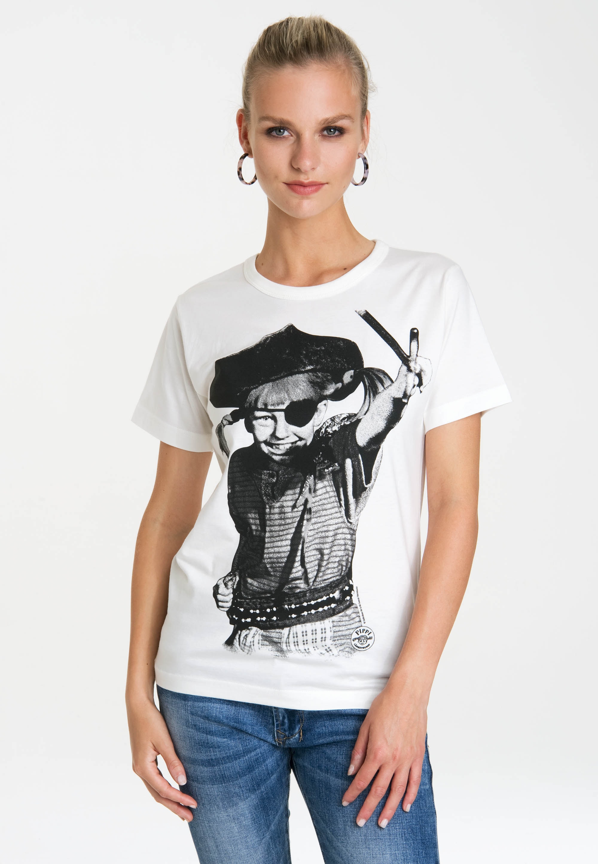 LOGOSHIRT T-Shirt »Pippi Langstrumpf – Pirat«, mit lizenziertem  Originaldesign für kaufen | BAUR | T-Shirts