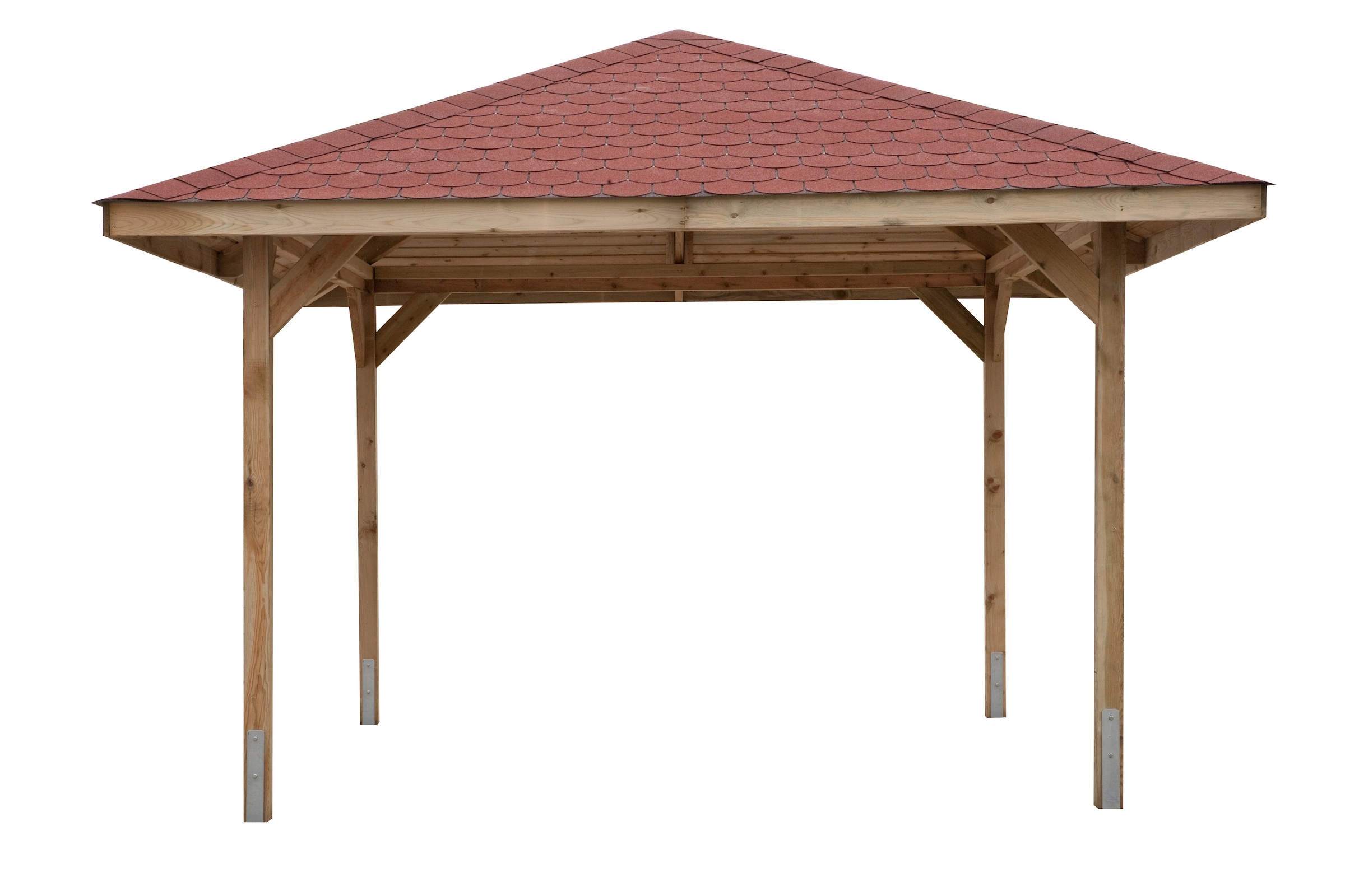weka Pavillon "Paradies 2" BxT: 380x380 cm, inkl. Dachschindeln und Pfosten günstig online kaufen