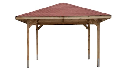 weka Pavillon »Paradies 2«, (Set), BxT: 380x380 cm, inkl. Dachschindeln und Pfostenanker kaufen
