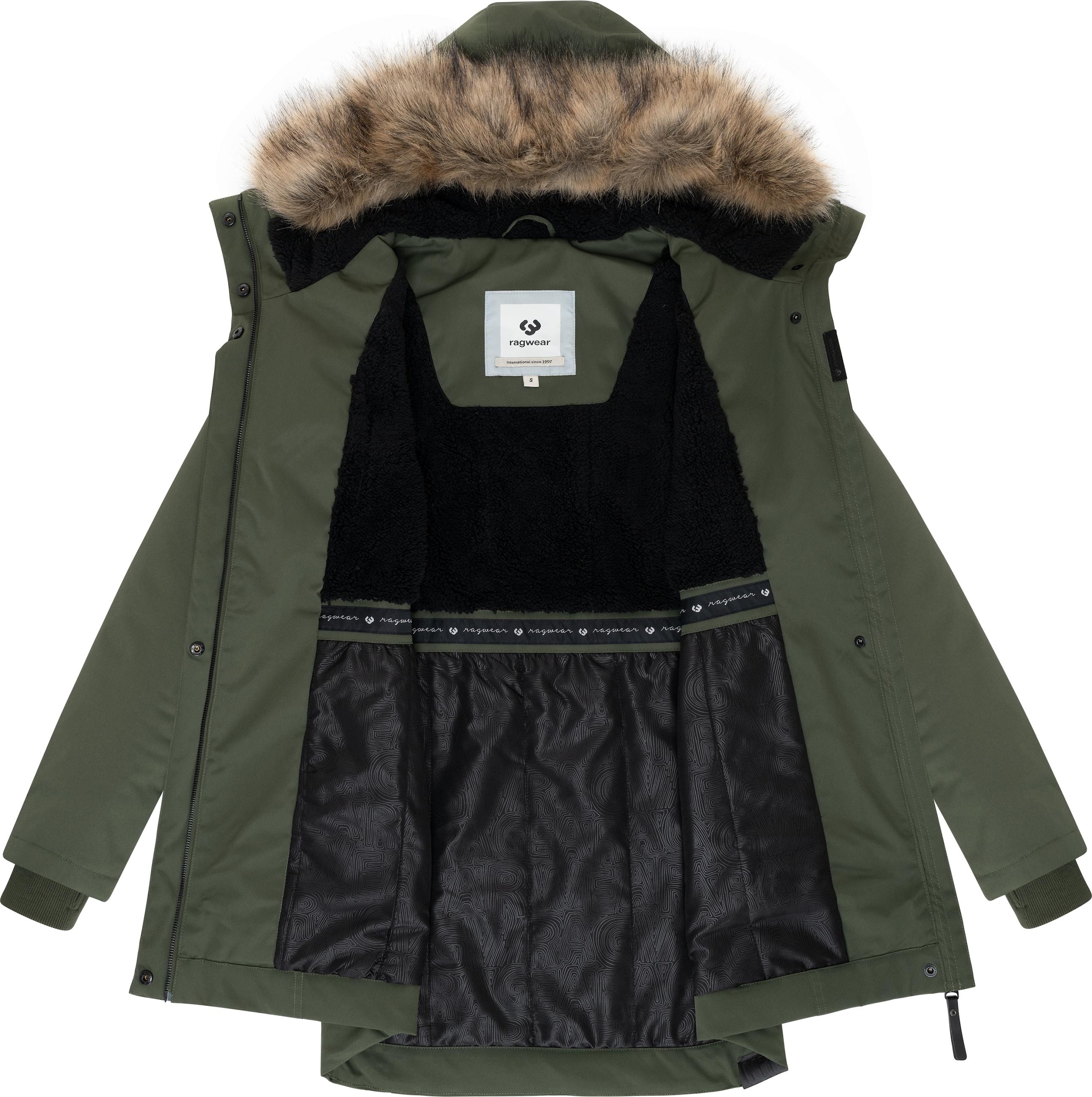 Ragwear Kurzmantel »Ellsa B YOUMODO«, Warmer Damen Winterparka