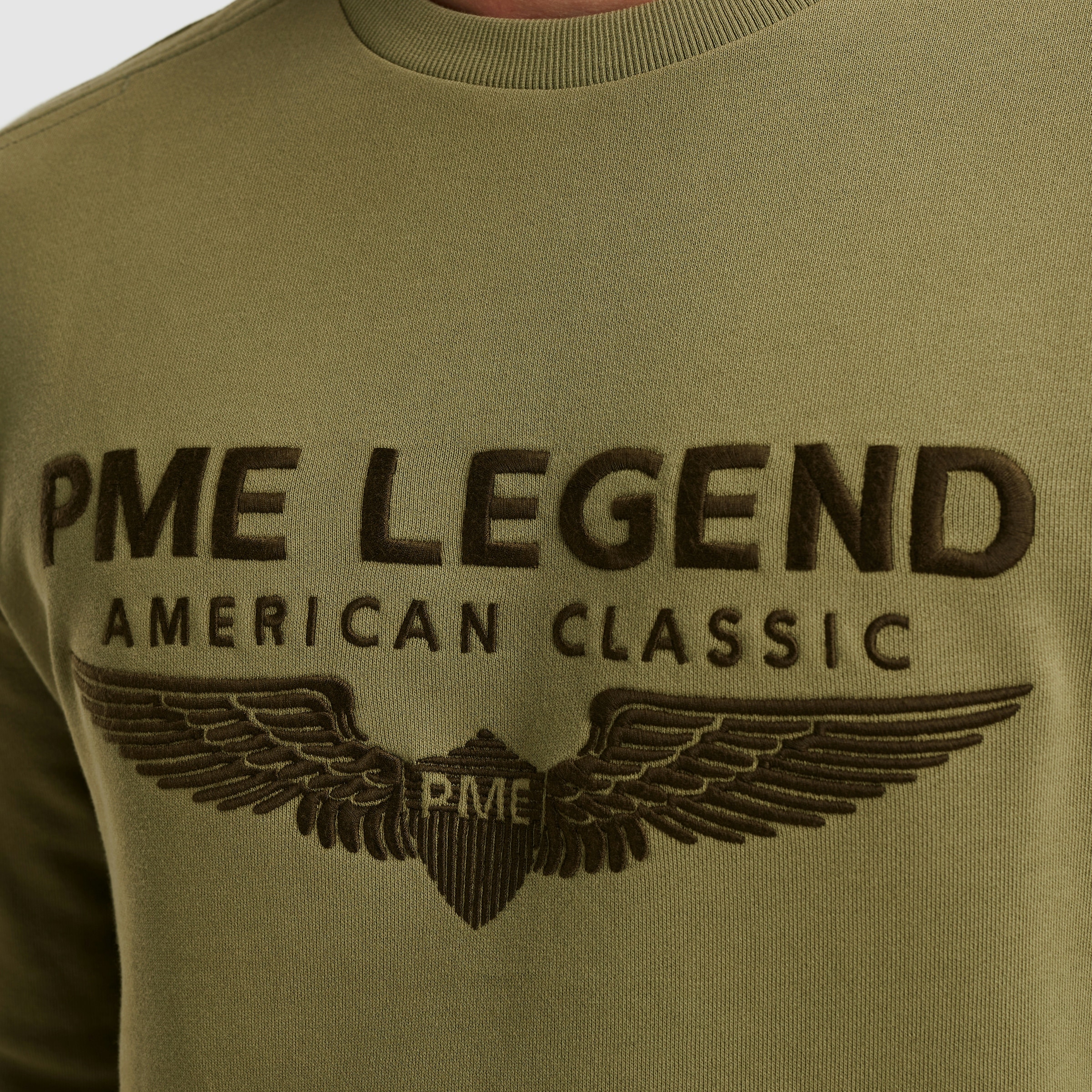 PME LEGEND Sweatshirt »Crewneck soft terry with logo«, mit Logo Print