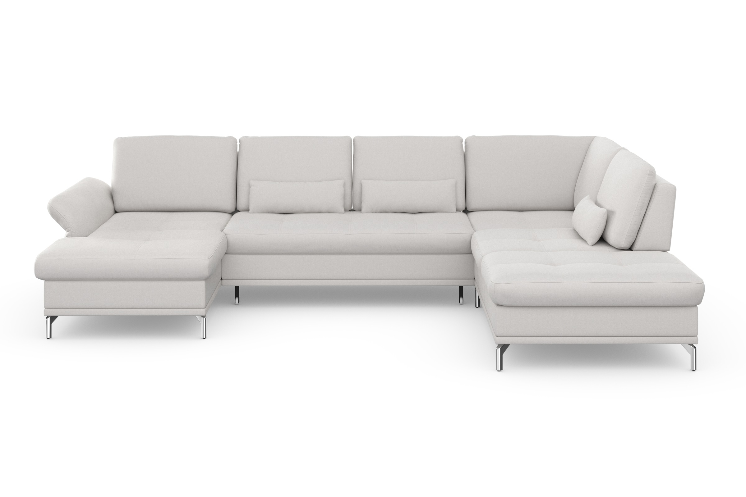 Home affaire Wohnlandschaft "Palm Beach U-Form" Federkern, mit Sitztiefenve günstig online kaufen