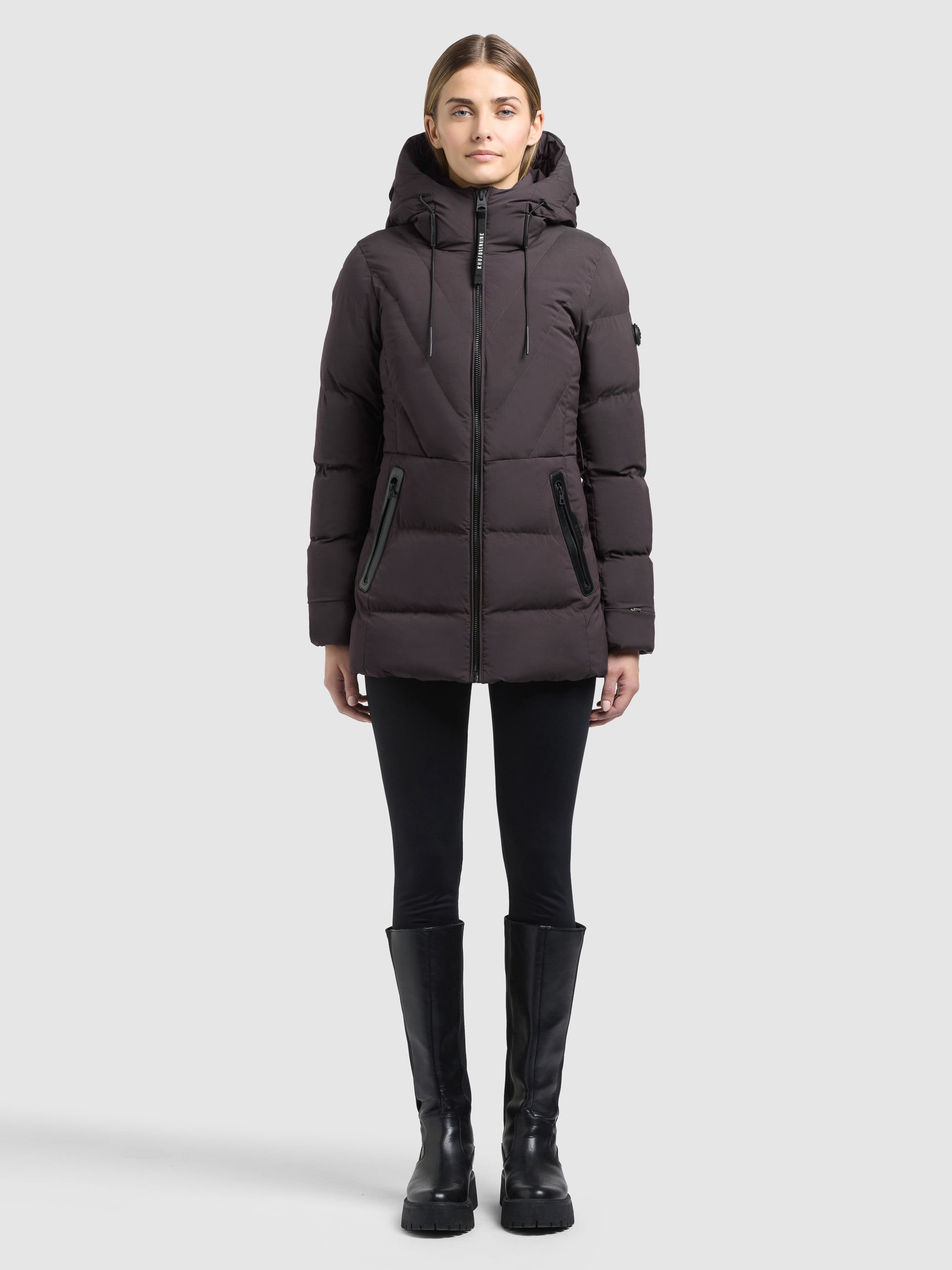 khujo Steppjacke "RABB2 - 2IN1 (EINSATZ HERAUSNEHMBAR)" mit Kapuze