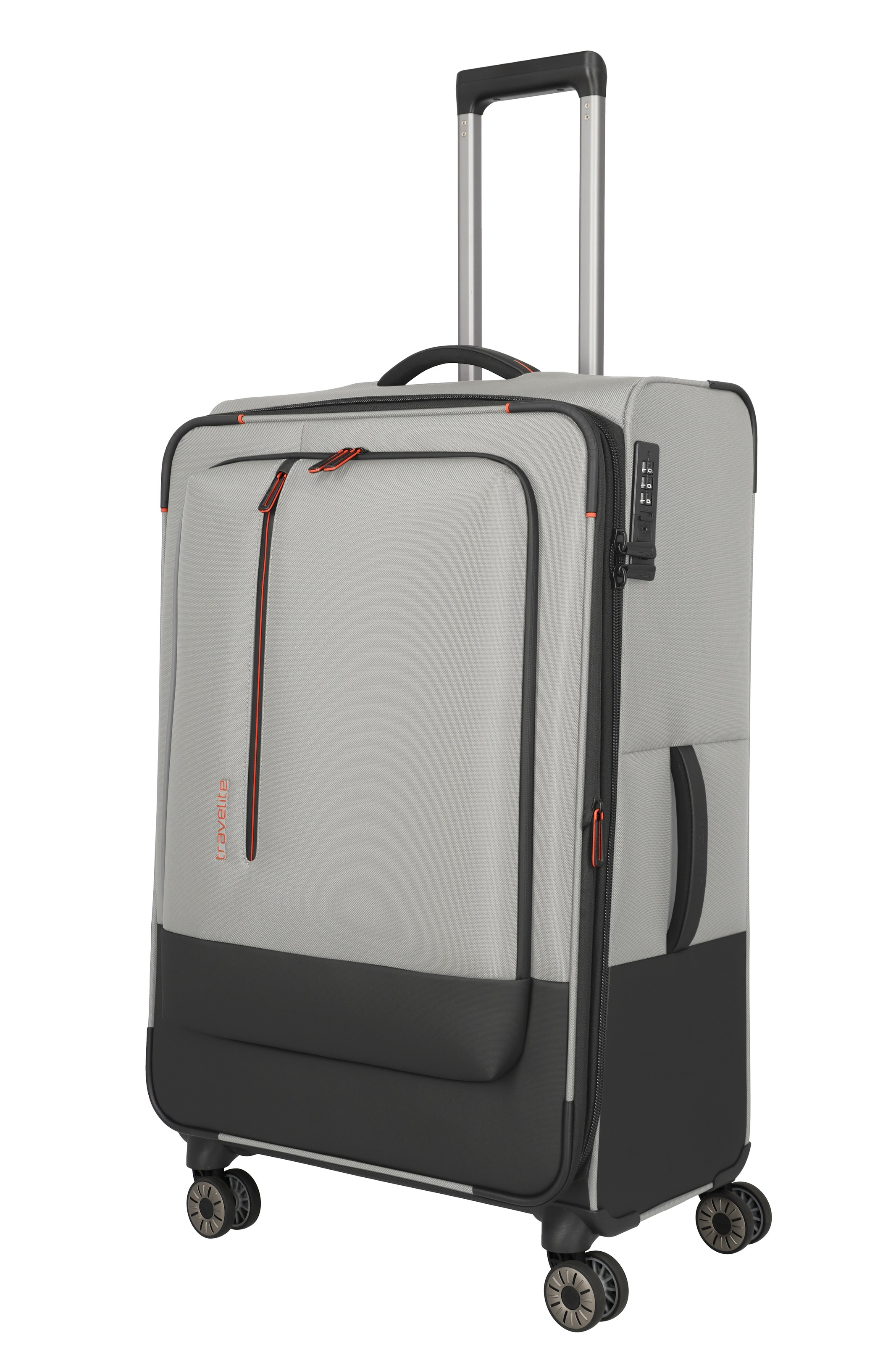 travelite Weichgepäck-Trolley "CROSSLITE Reisekoffer Weichgepäck" 88 l 4 Rollen Koffer, mit TSA-Schloss, wasserabweisendes Material