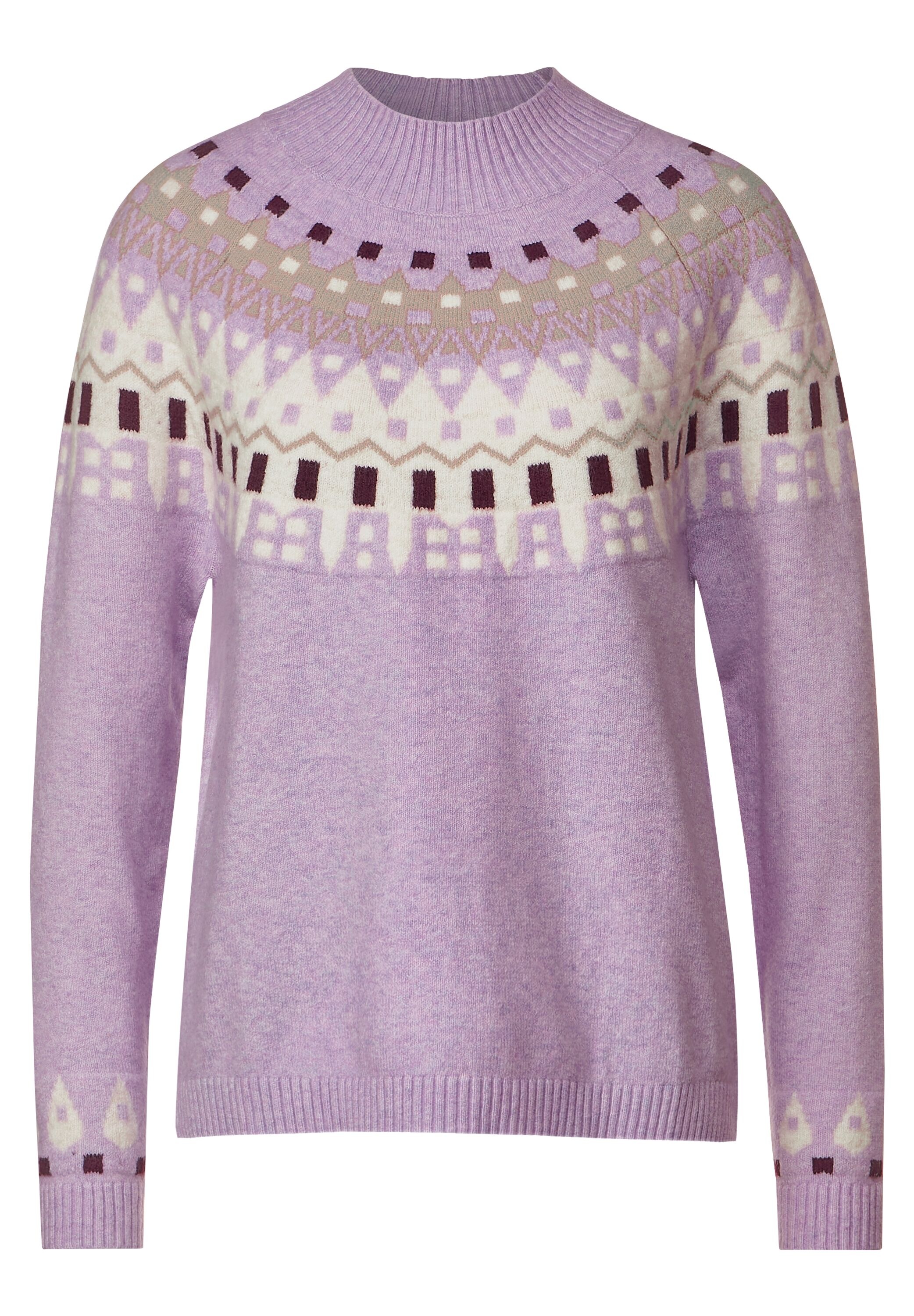 STREET ONE Strickpullover, mit Stehkragen