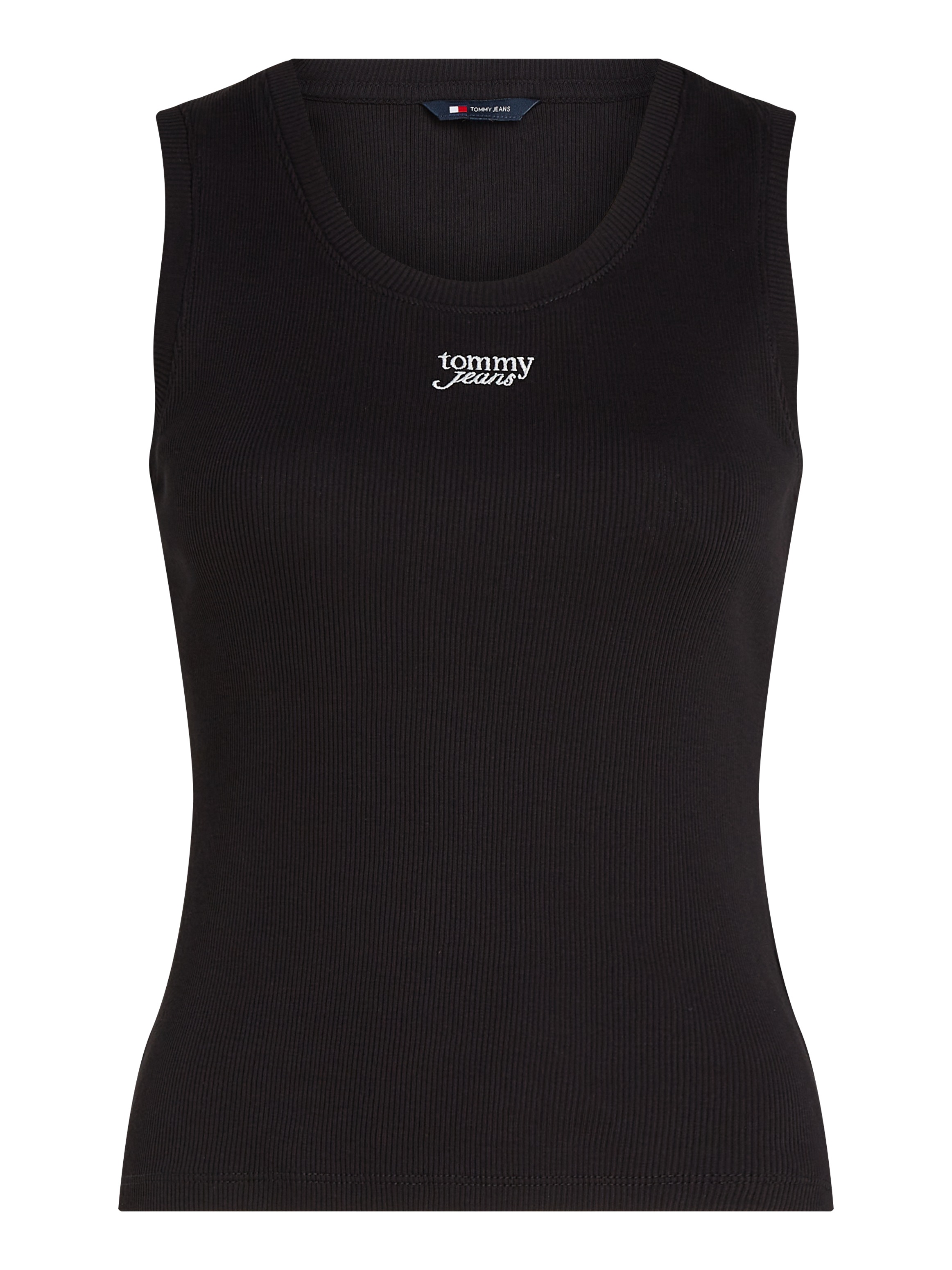 Tommy Jeans Tanktop »TJW SLIM SCRIPT RIB TANK TOP« mit Logostickerei