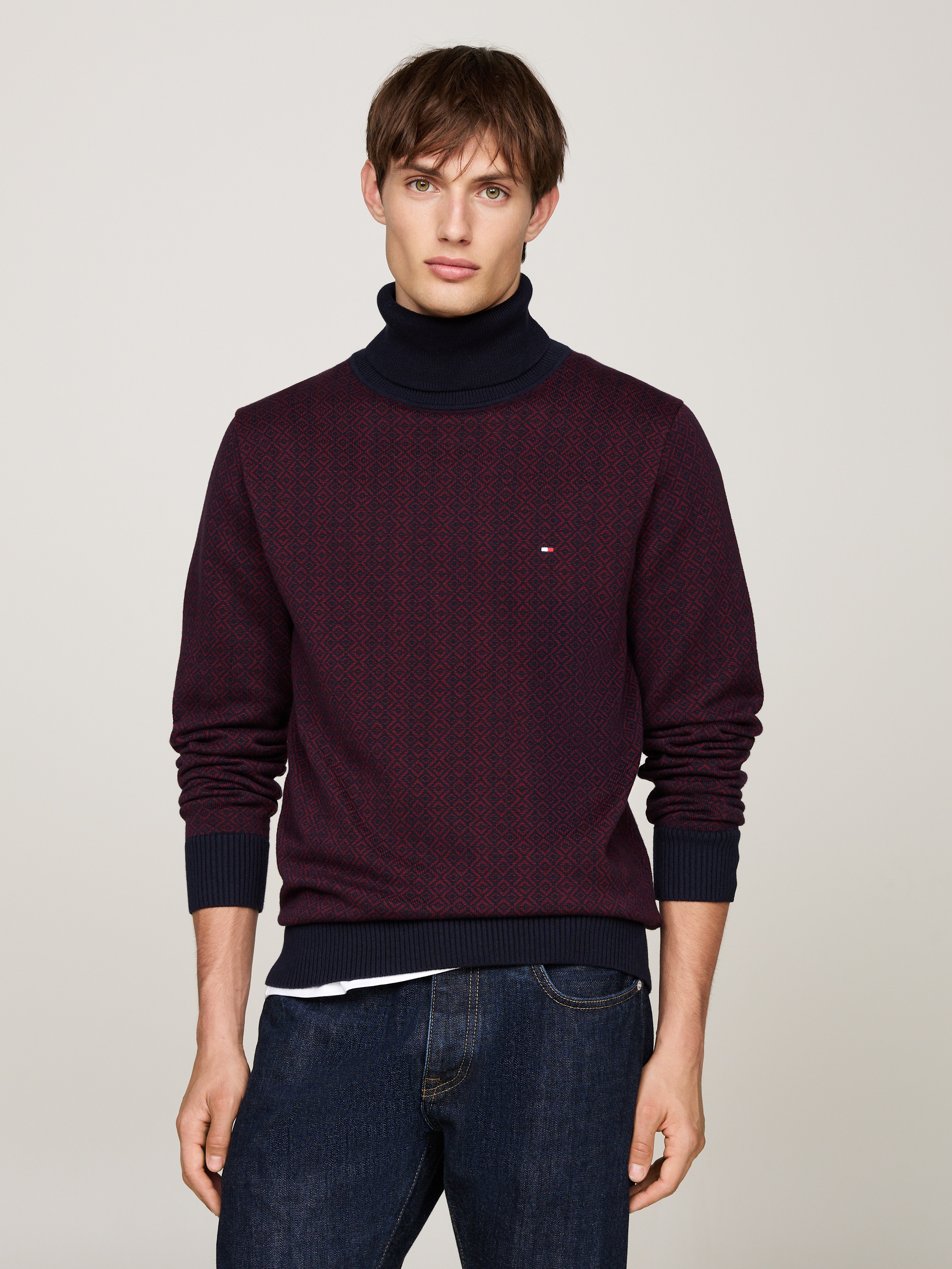 TOMMY HILFIGER Rollkragenpullover »GIFTING 2 TONE FAI...