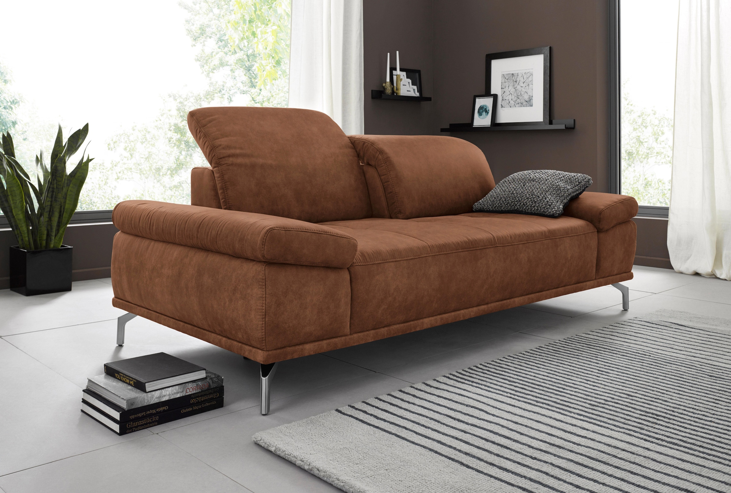 Home affaire 3-Sitzer "Caluna" mit Sitztiefen- und Kopfteilverstellung günstig online kaufen