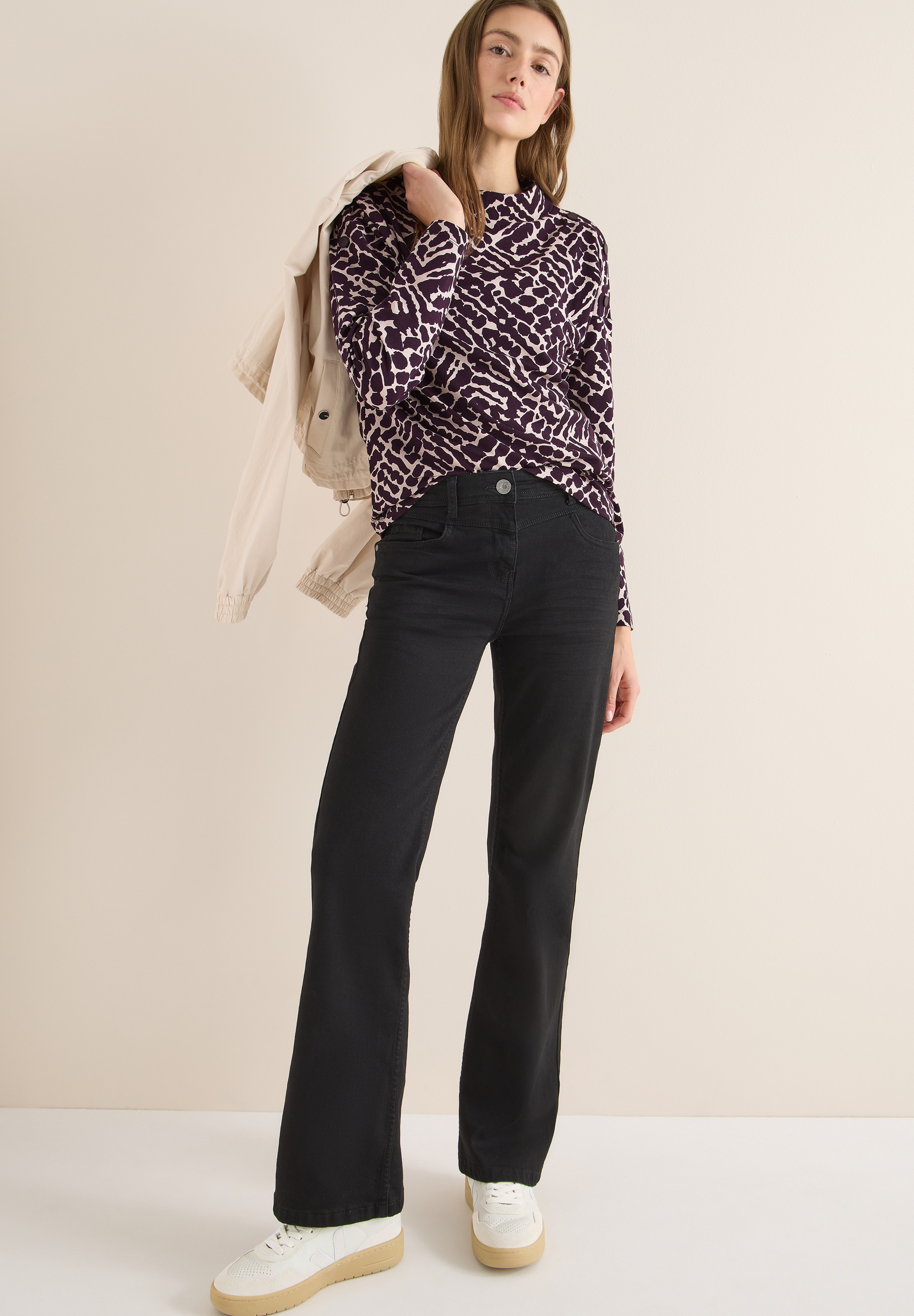 Cecil Langarmshirt im soften Baumwoll-Mix