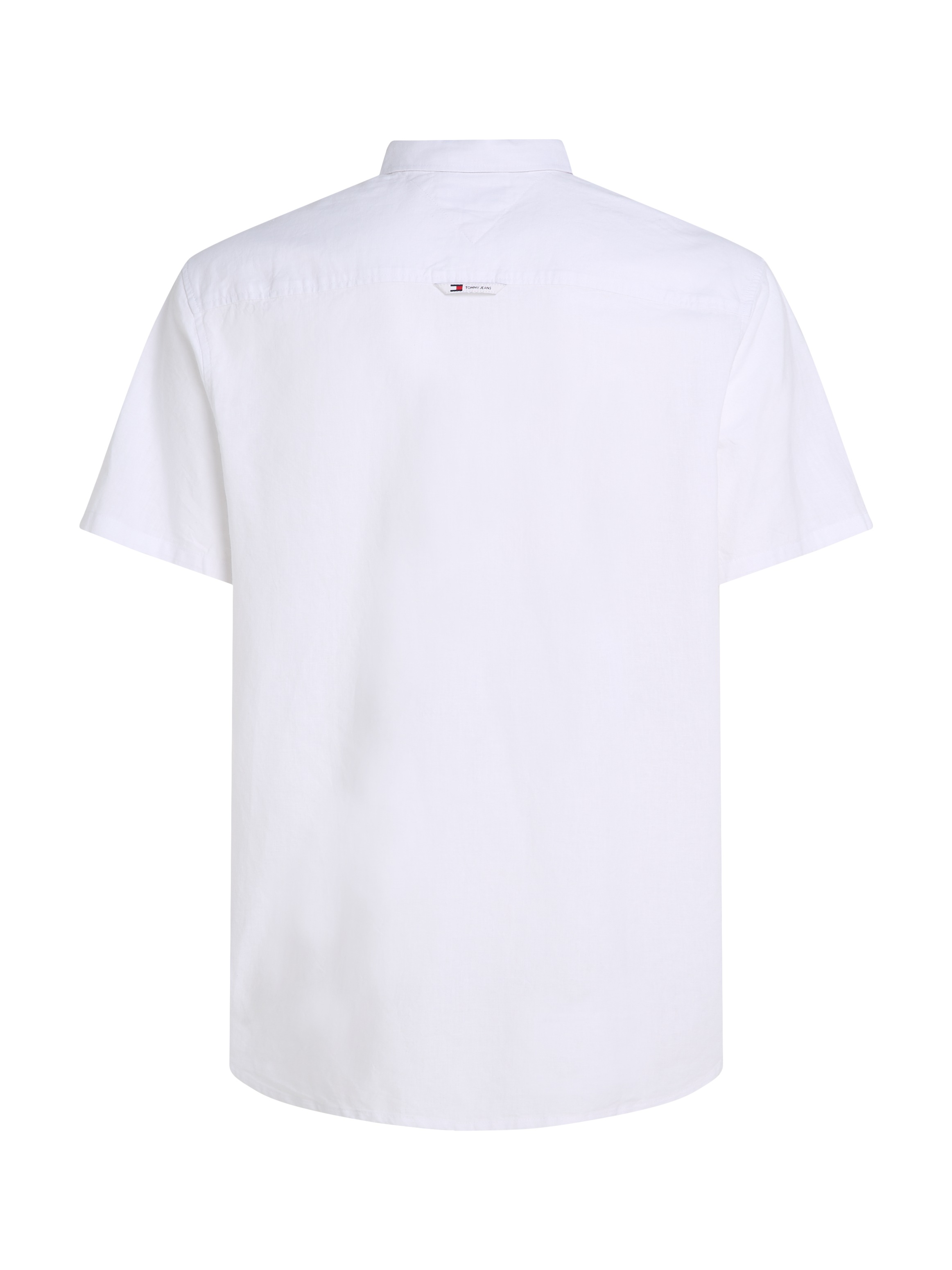 Tommy Jeans Kurzarmhemd »TJM REG LINEN BLEND SS SHIRT«, mit Logostickerei