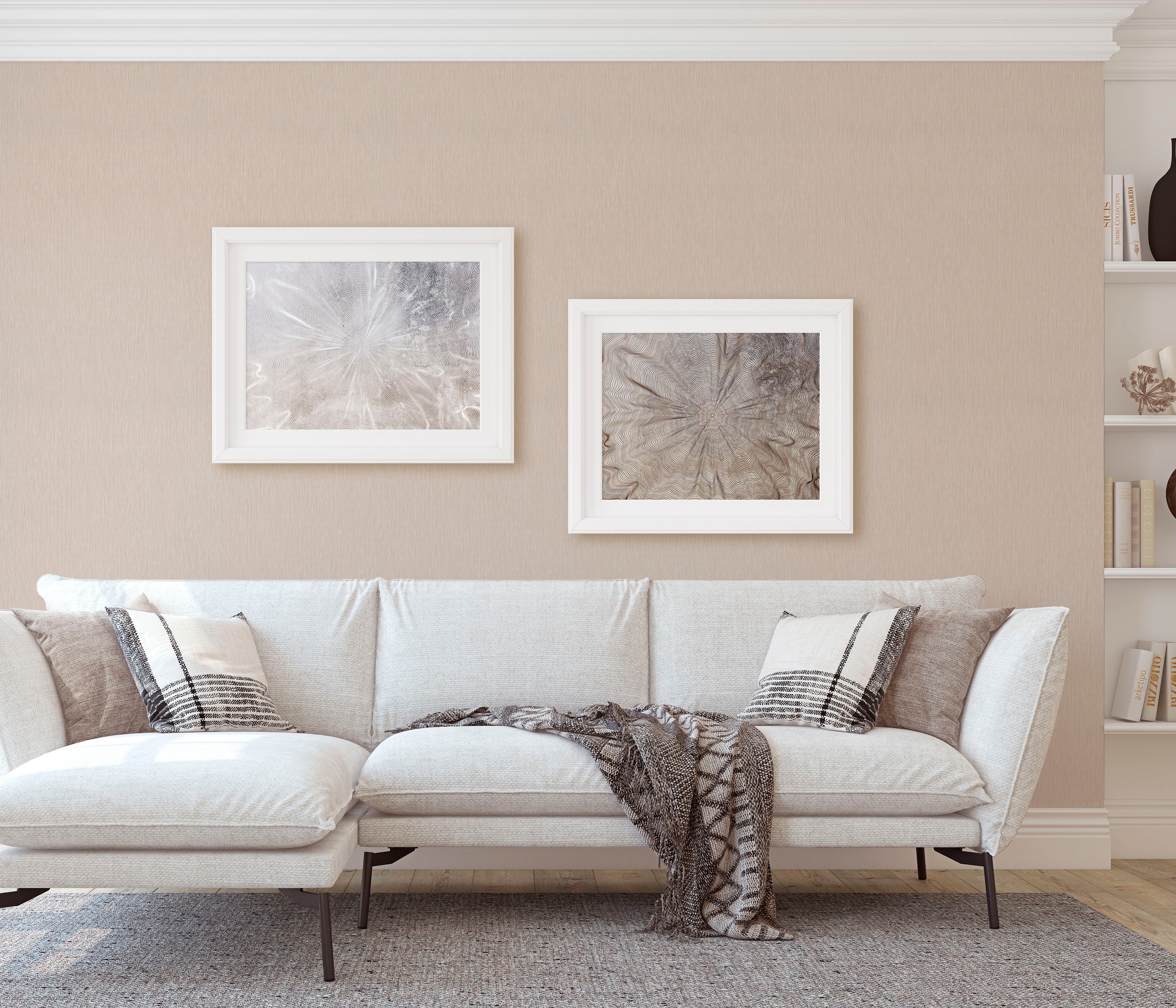 Fashion for walls Vliestapete »Fusion«, glänzend-Strukturmuster, Phthalate frei
