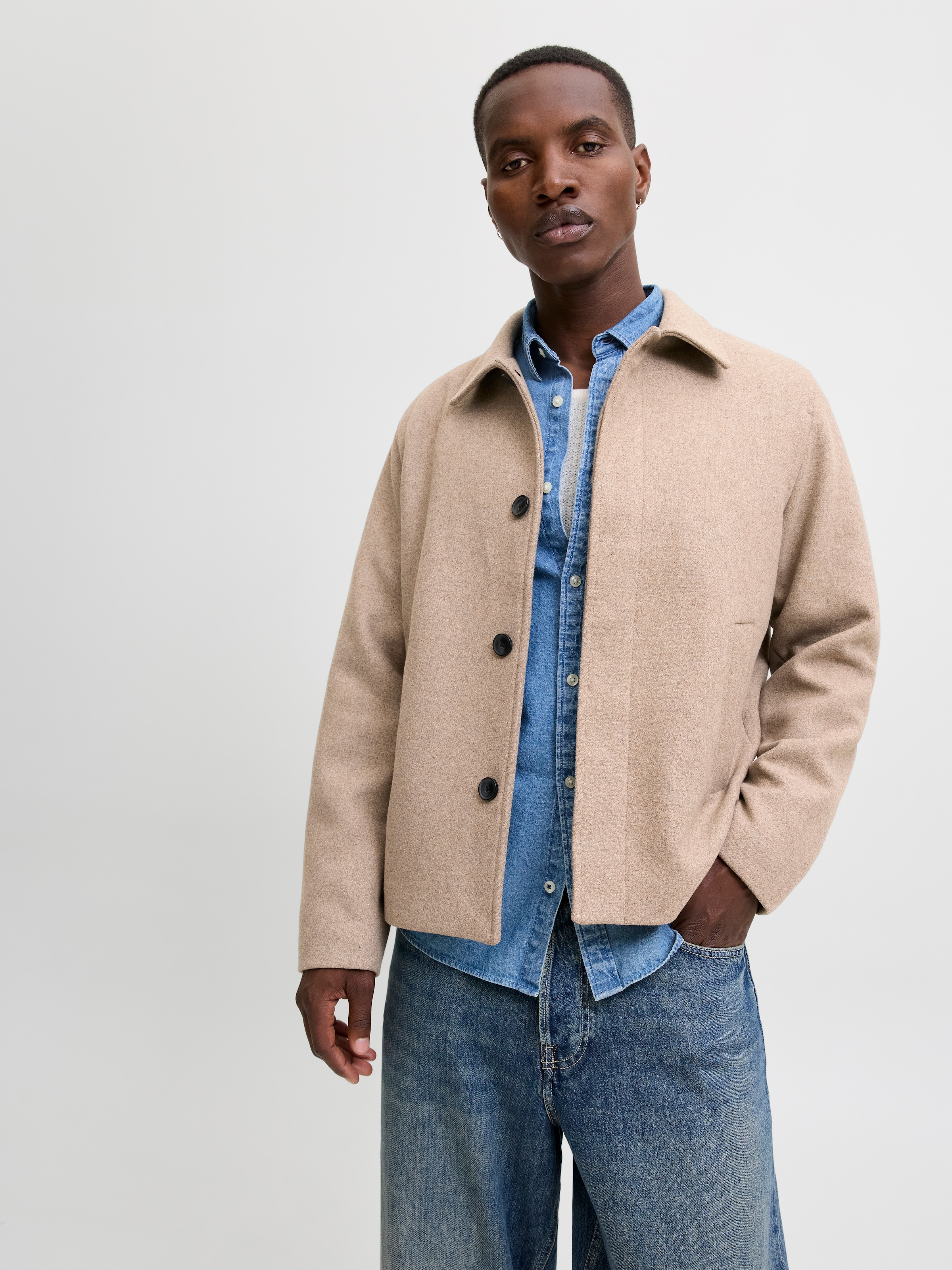 Jack & Jones Outdoorjacke "JJEHARRIS SHORT COAT SN", ohne Kapuze günstig online kaufen
