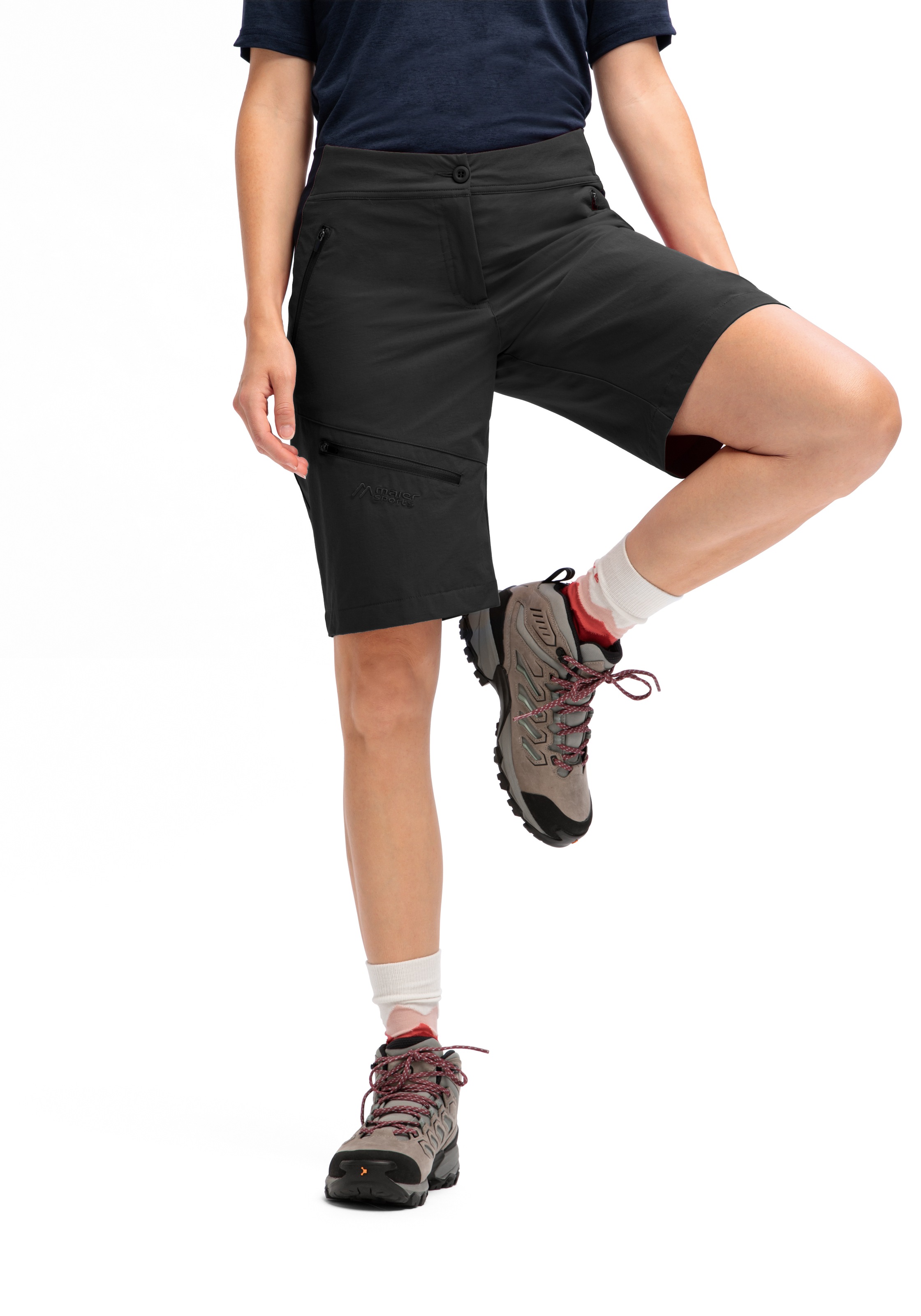 Maier Sports Outdoorhose »Inara Short Vario«, Damen Shorts, kurze Wanderhose, Outdoor-Hose, 4 Taschen, Regular Fit