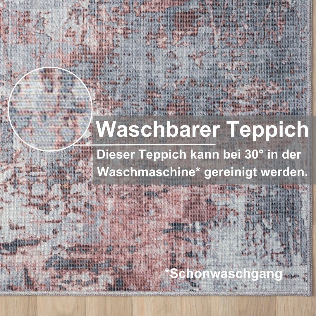 Myflair Möbel & Accessoires Teppich »Kollektion Avery«, rechteckig, 2 mm Höhe, Flachgewebe, waschbar bis 30 Grad, ideal im Wohnzimmer, Schlafzimmer, Esszimmer & Küche, Indoor & Outdoor geeignet