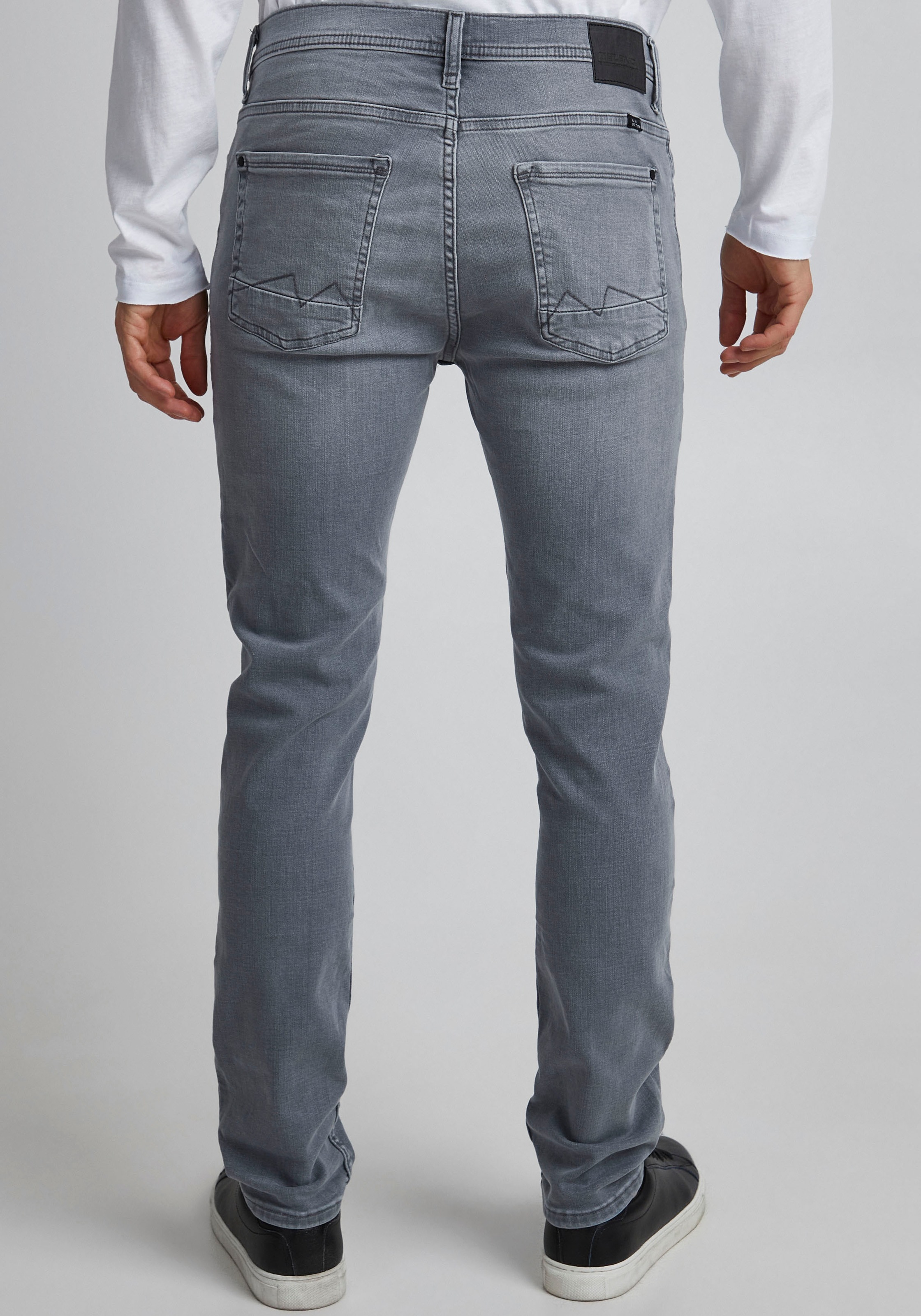5-Pocket-Jeans BLEND "BHJet", Herren, Gr. 31, Länge 32, denim grau, Jeans, 91% Baumwolle, 7% Polyester, 2% Elasthan, unifarben, slim fit normal, Jeans 5-Pocket-Jeans, Klassische Slim-Fit-Jeans 2
