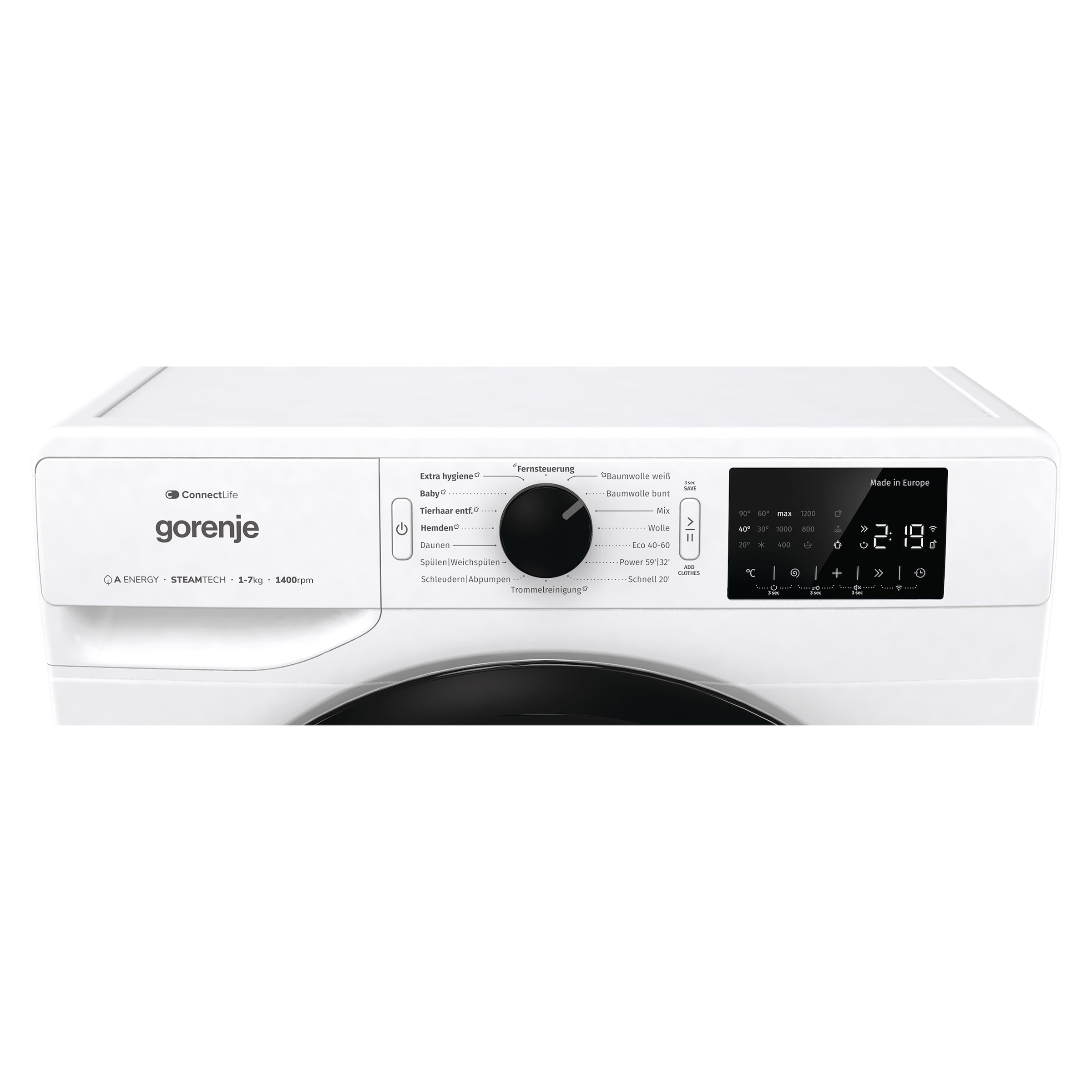 GORENJE Waschmaschine »WPNEI74A1TS«, 7 kg, 1400 U/min, Energieklasse A-10%