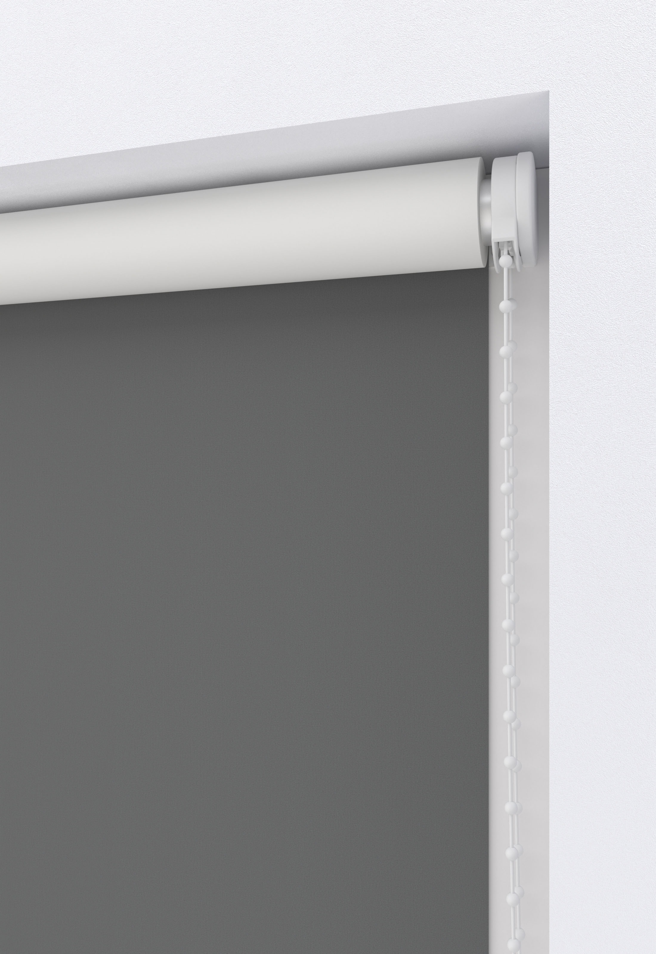 Thumbnail - my home Rollo "Ina" abdunkelnd Hitzeschutz  Wärmedämmung  energiesparend mit Bohren/ohne Bohren freihängend weiße Rückse...