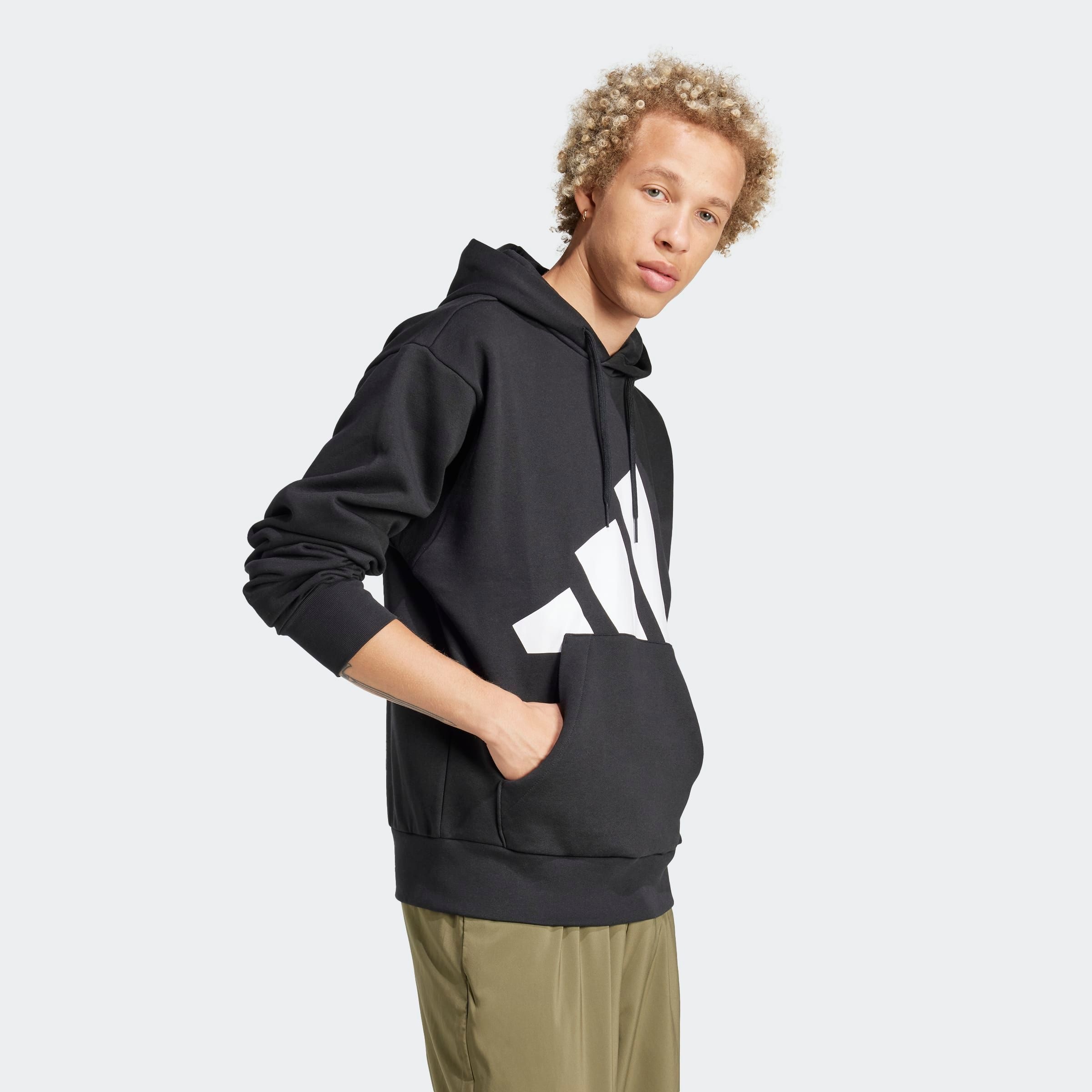 adidas Sportswear Kapuzensweatshirt "M BL FL HD", ohne Verschluss, mit Ripp günstig online kaufen