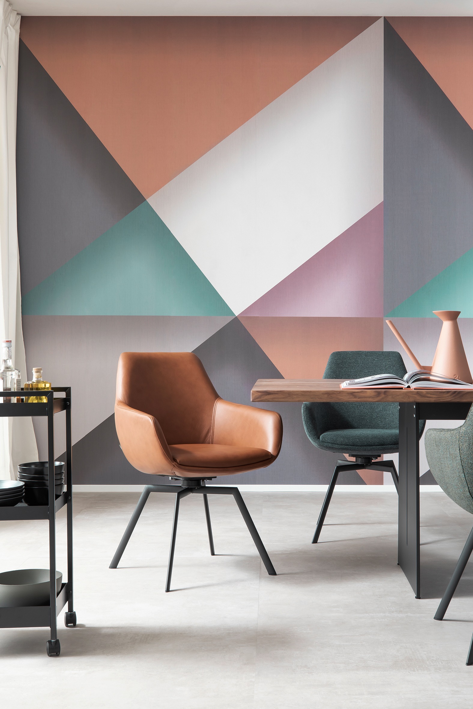 Marburg Fototapete "Graphics Grove" grafisch moderne Tapete für Wohnzimmer Schlafzimmer Küche