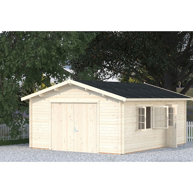 Palmako Garage »Roger«, BxTxH: 514x598x287 cm, mit Holztor, transparent  bestellen | BAUR