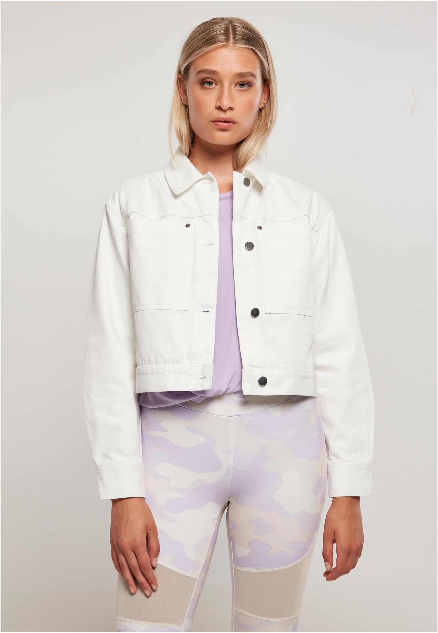 URBAN CLASSICS Outdoorjacke Worker »Damen Kapuze Jacket«, für kaufen St.), | Ladies Boxy BAUR (1 Short ohne