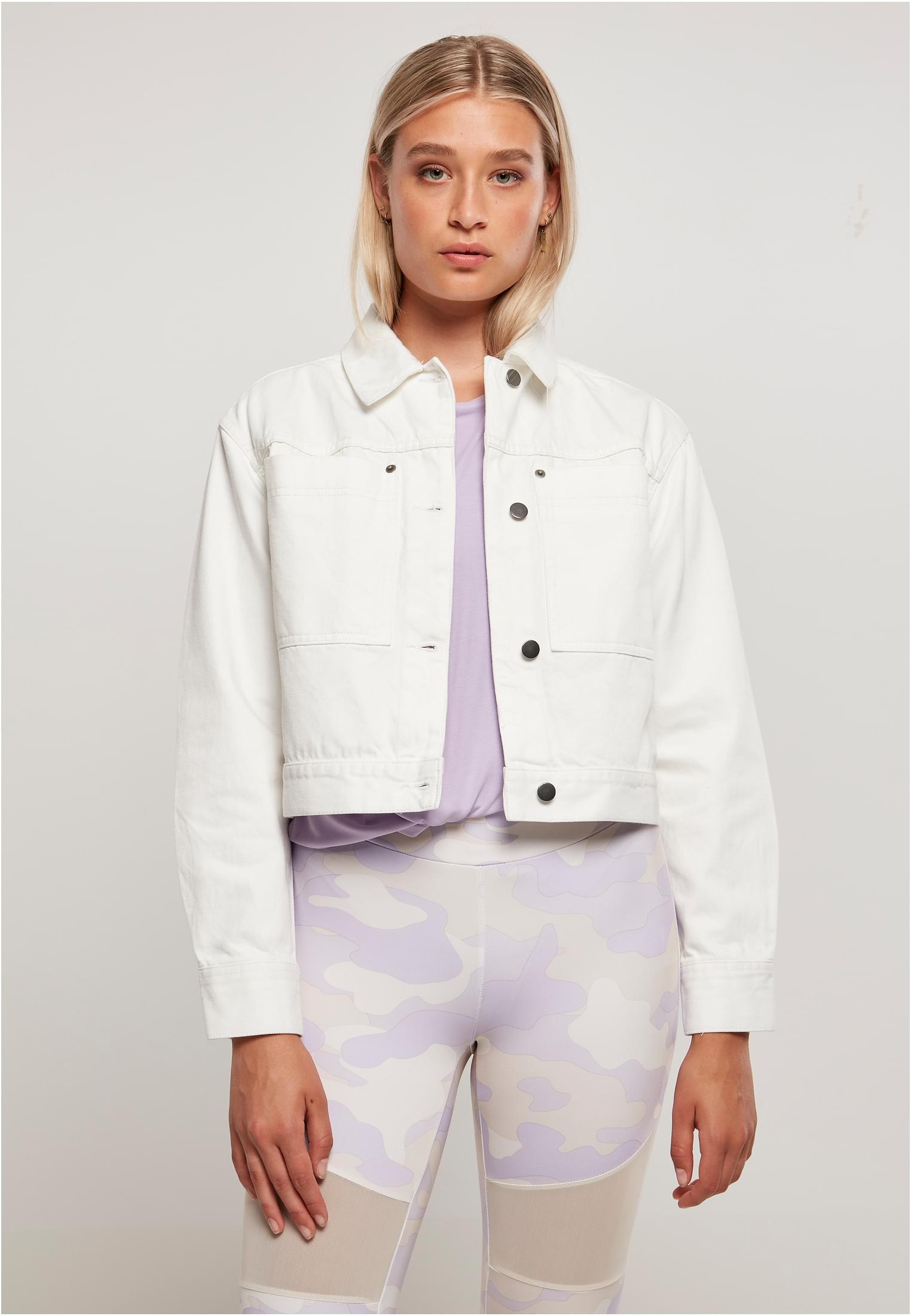 URBAN CLASSICS Outdoorjacke »Damen Ladies Short Boxy Worker Jacket«, (1 St.)  für kaufen | BAUR